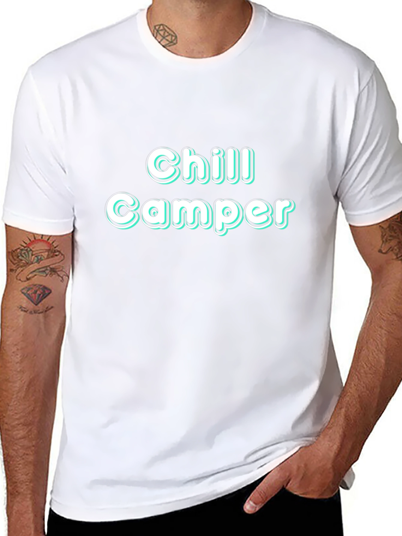 Chill Camper Black T-Shirt