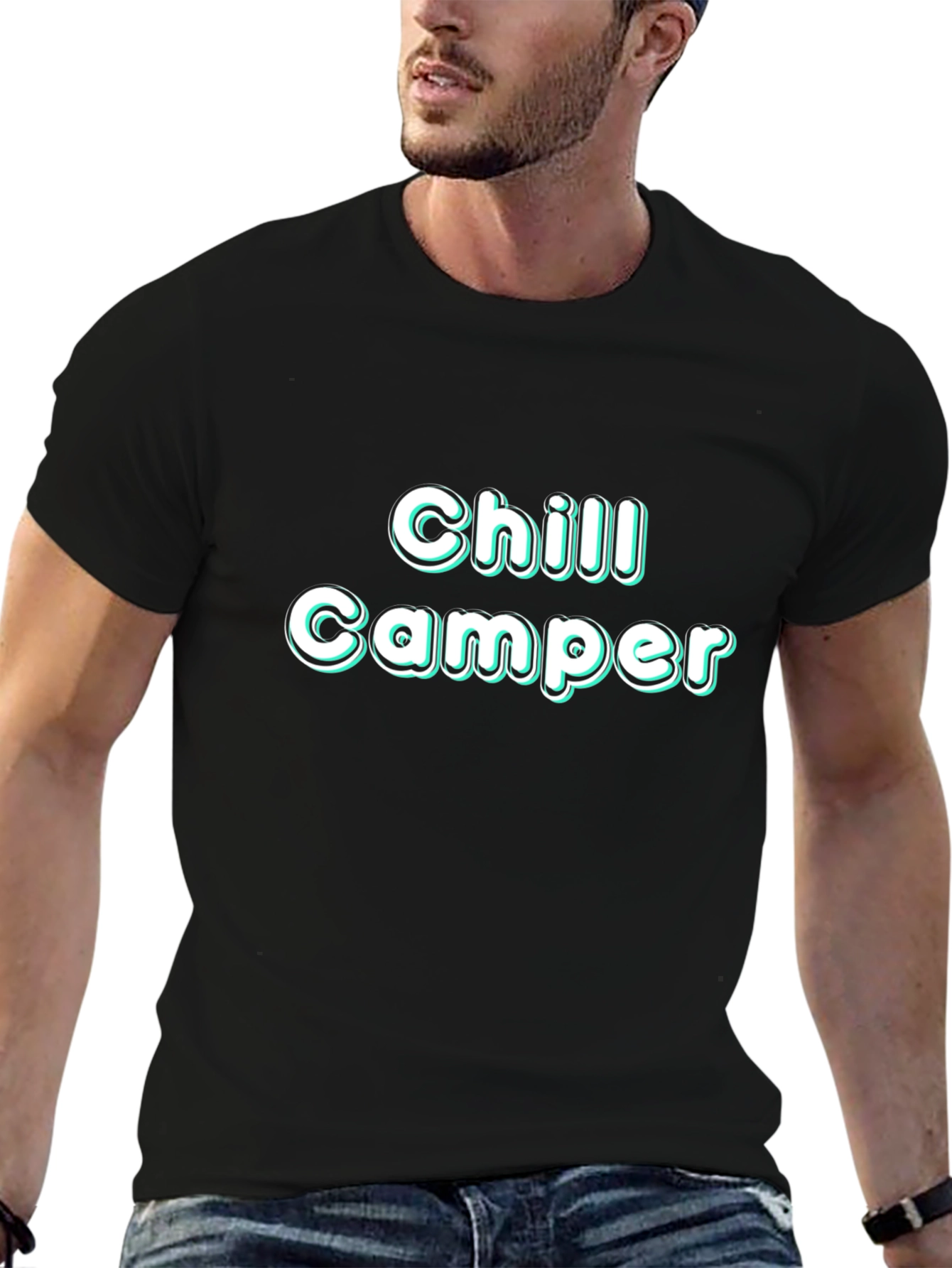 Chill Camper Black T-Shirt