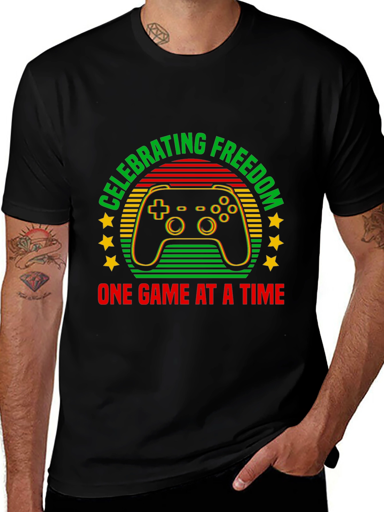 Celebrating Freedom Gaming T-Shirt