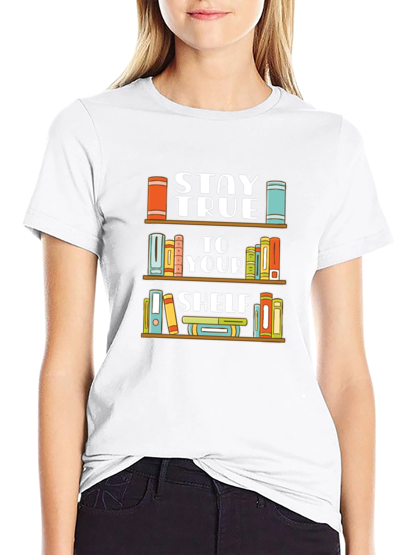 Stay True To Your Shelf Black T-Shirt