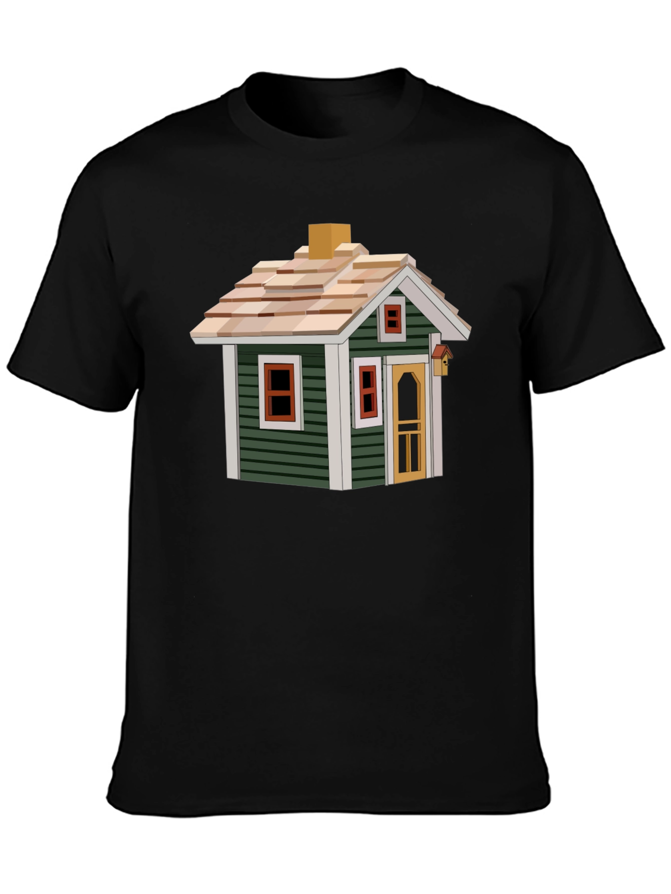 Cute House Graphic T-Shirt