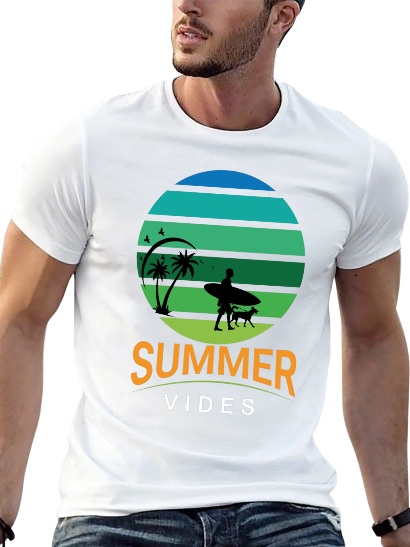 Summer Vibes Graphic Tee - Beach Lover T-Shirt