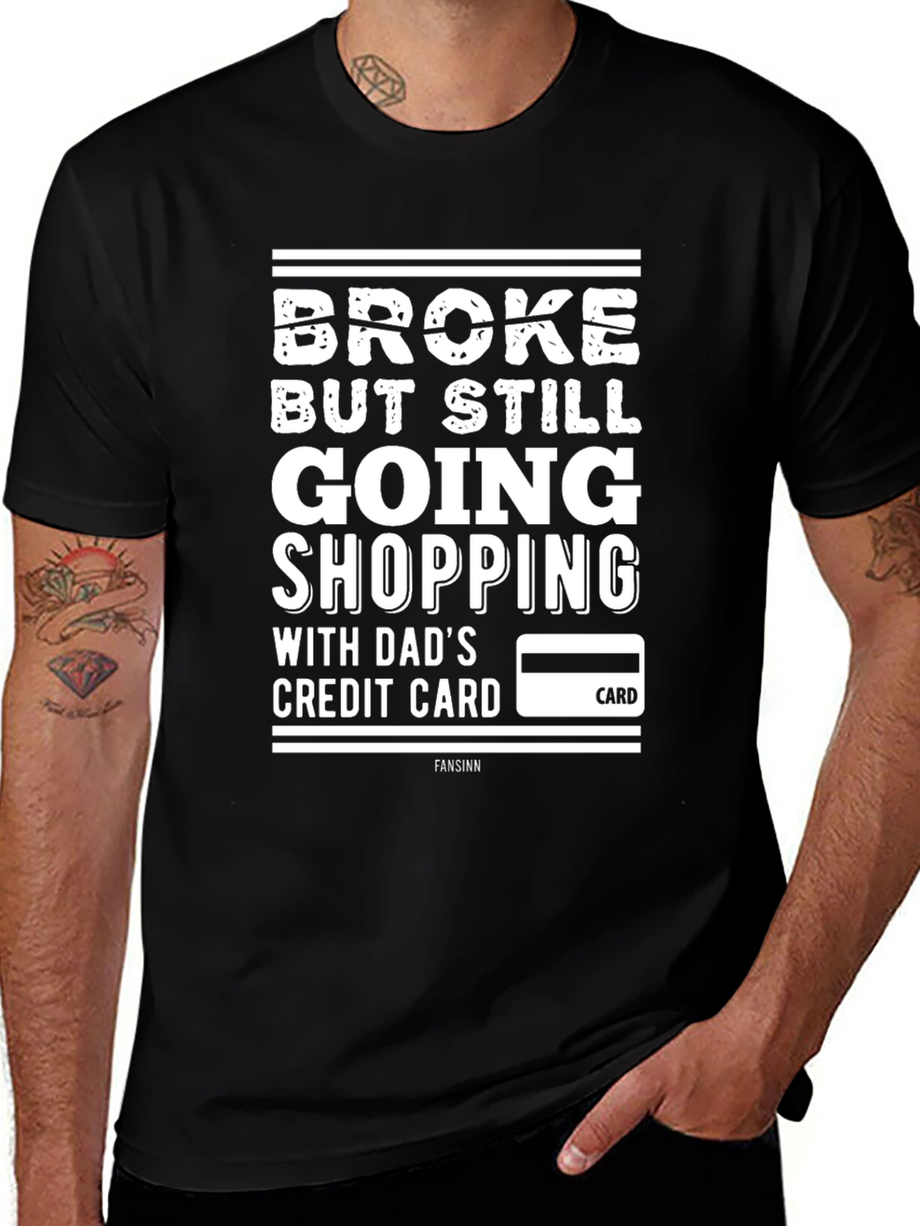 Broke But Still Shopping Mens T-Shirt