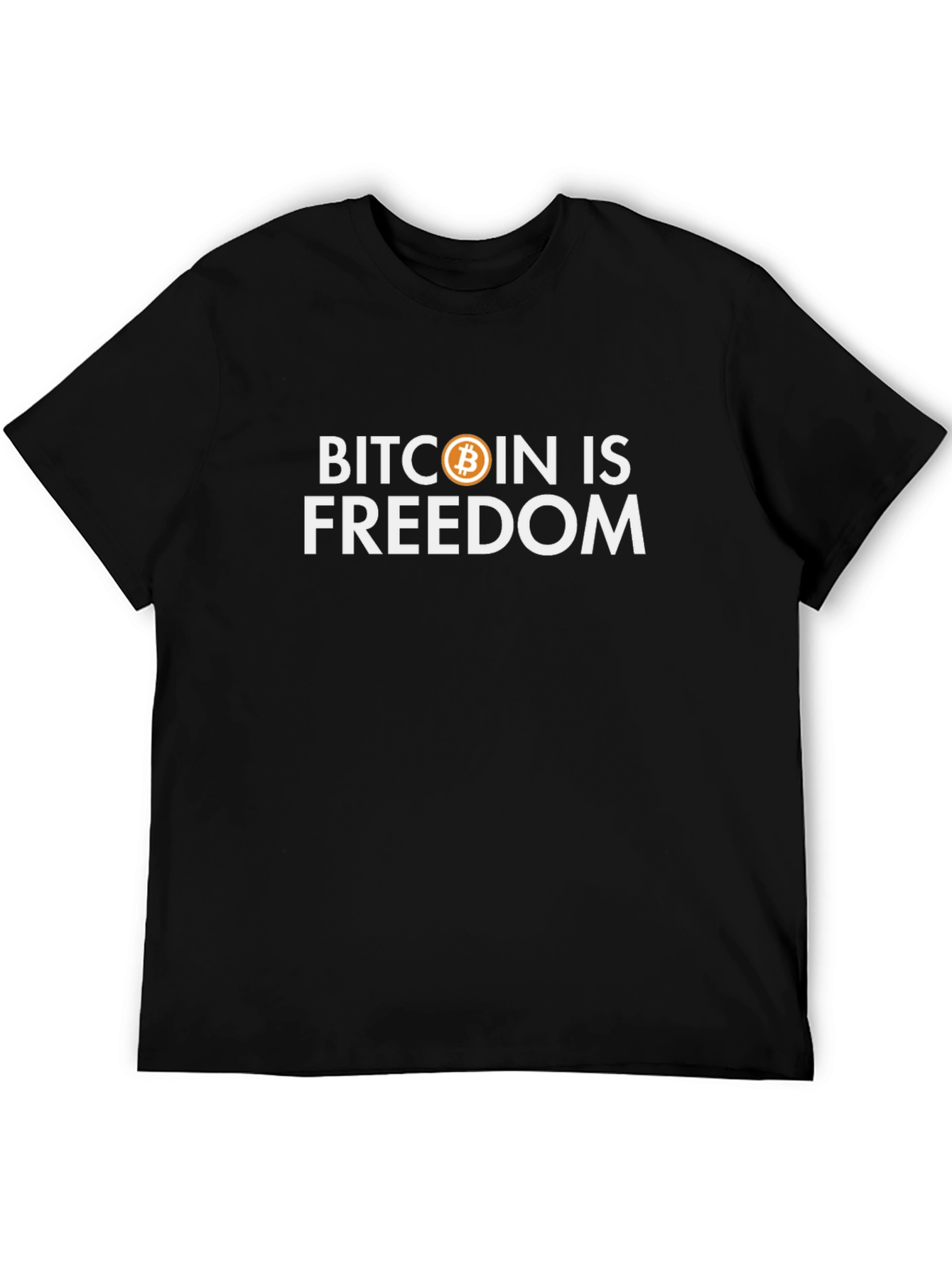 Bitcoin is Freedom Graphic Tee - Black Crypto Shirt