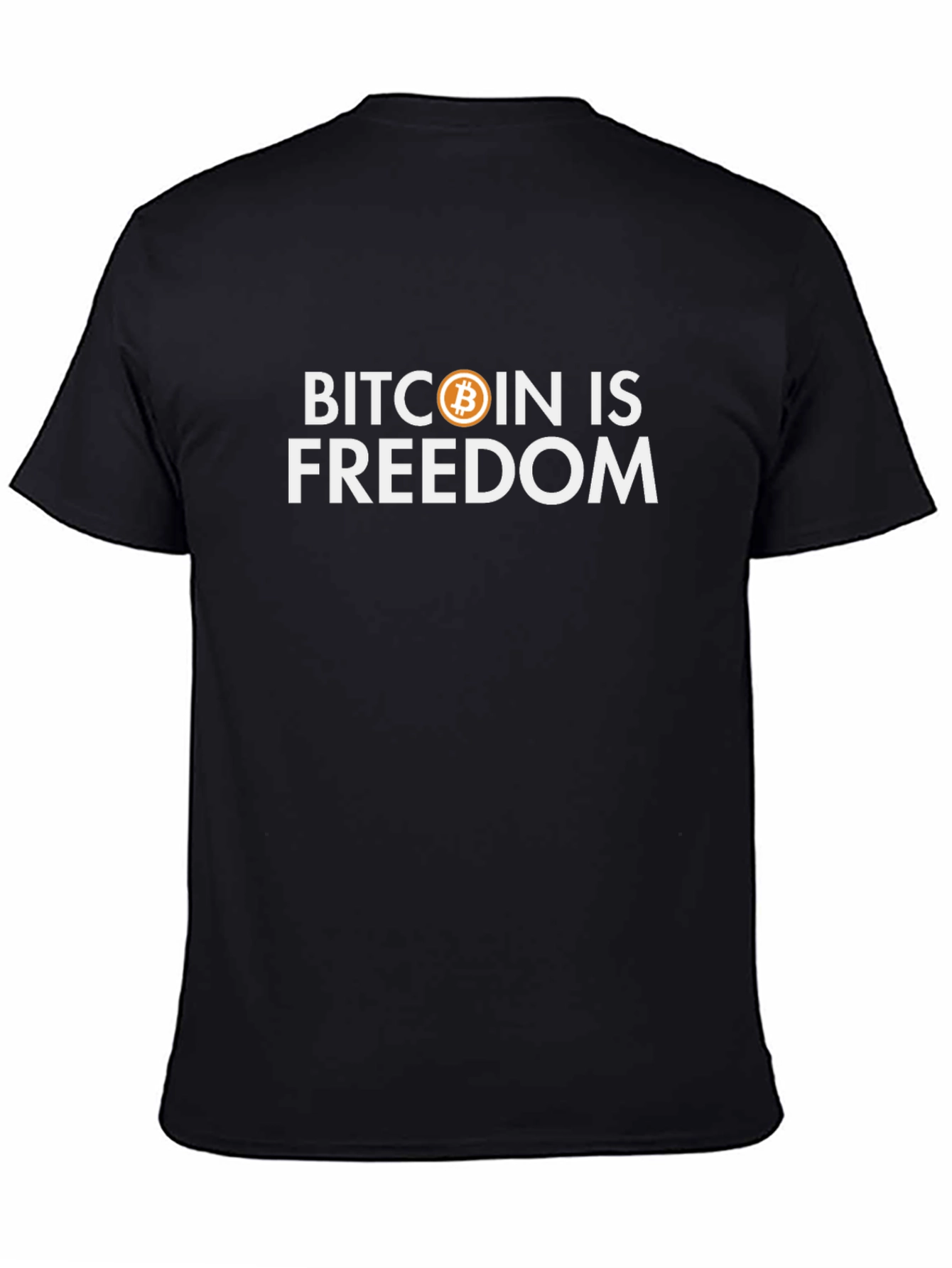Bitcoin is Freedom Graphic Tee - Black Crypto Shirt