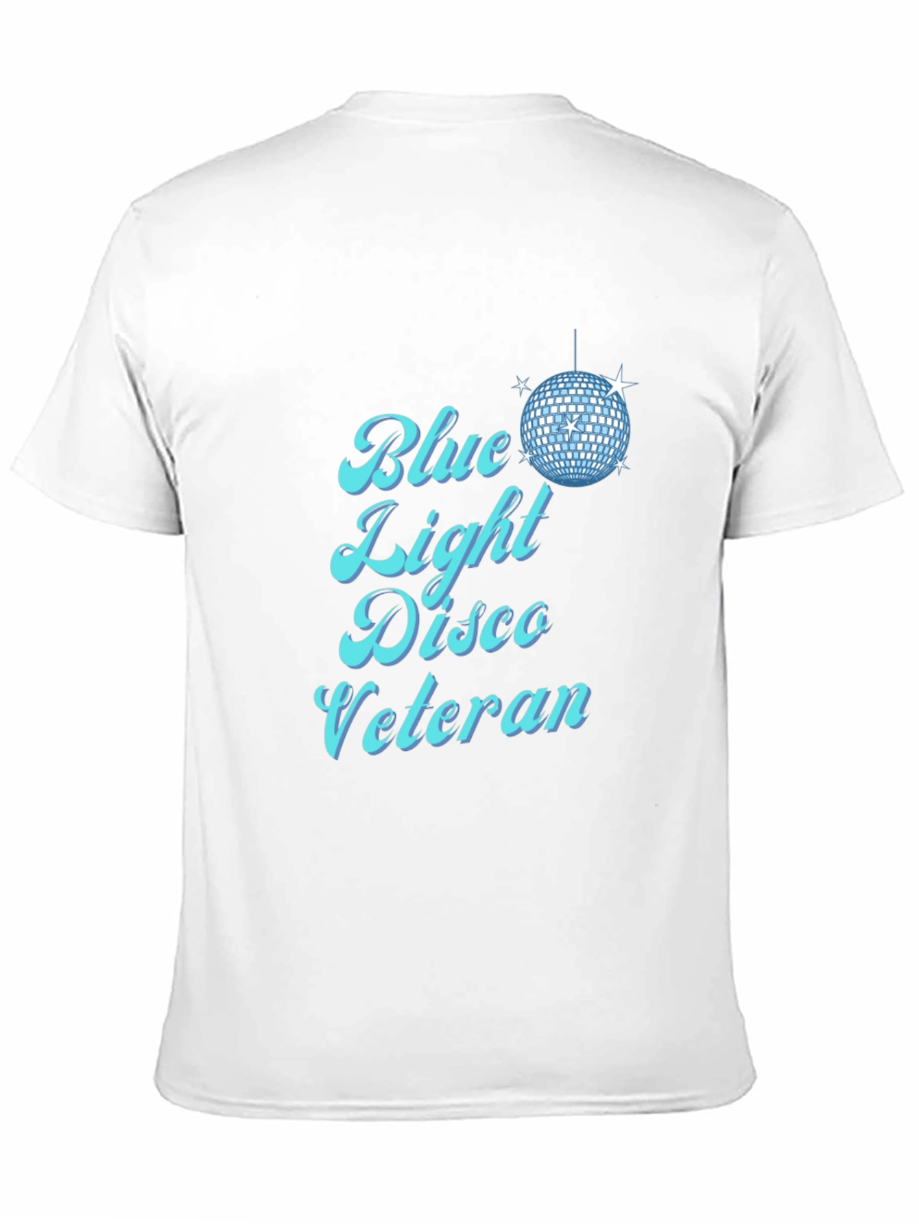 Blue Light Disco Veteran Black T-Shirt