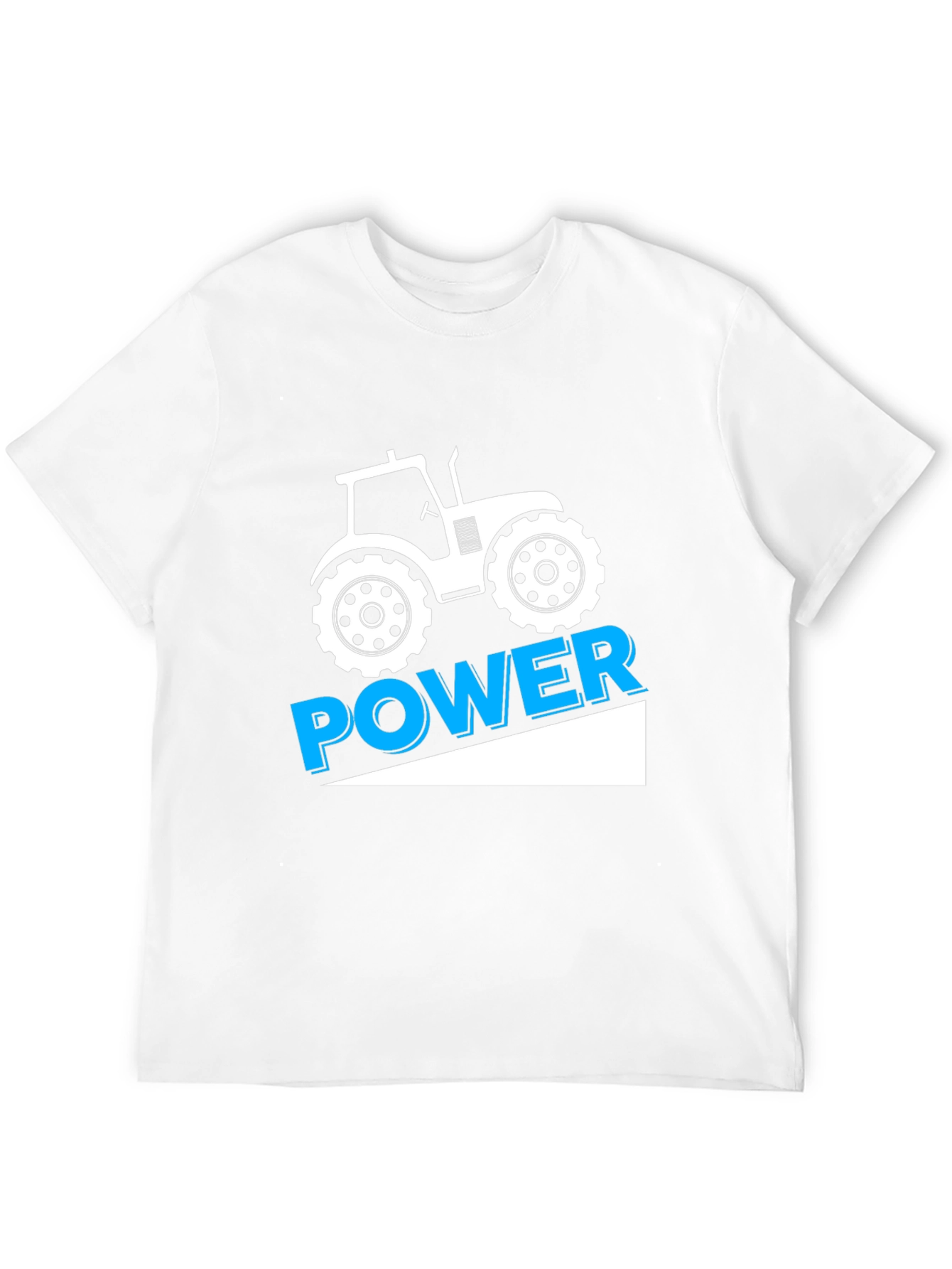 Tractor Power Graphic Tee - Black Cotton T-Shirt