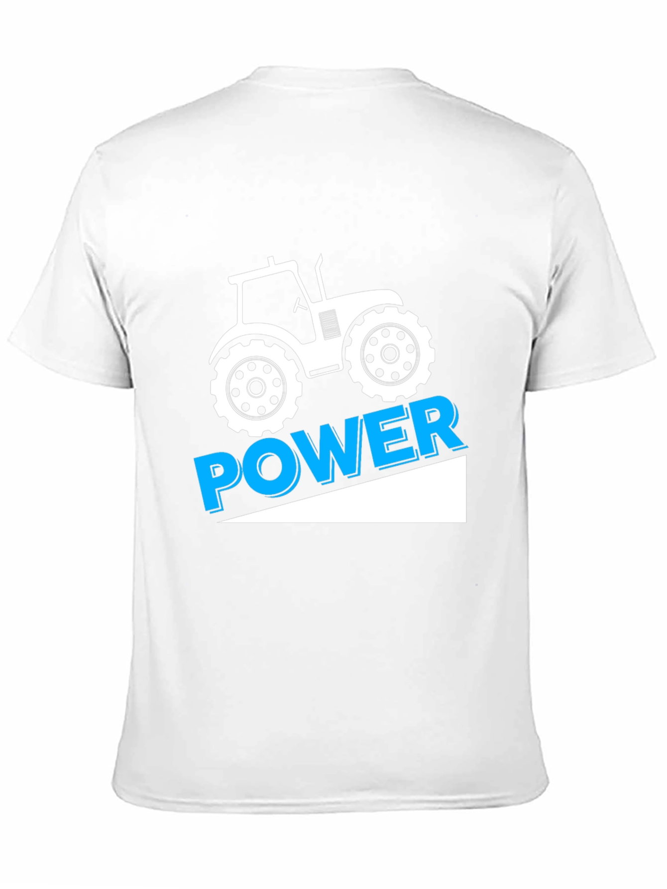Tractor Power Graphic Tee - Black Cotton T-Shirt