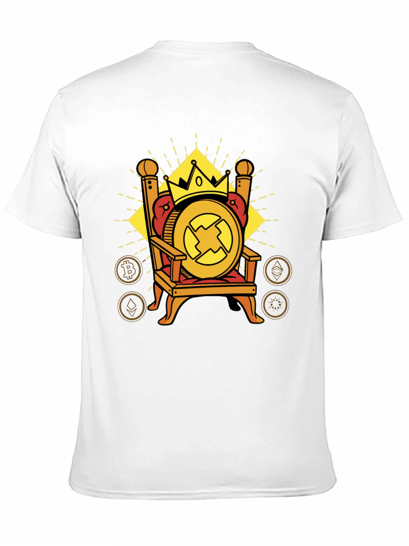 Crypto King T-Shirt - Bitcoin Ethereum and More