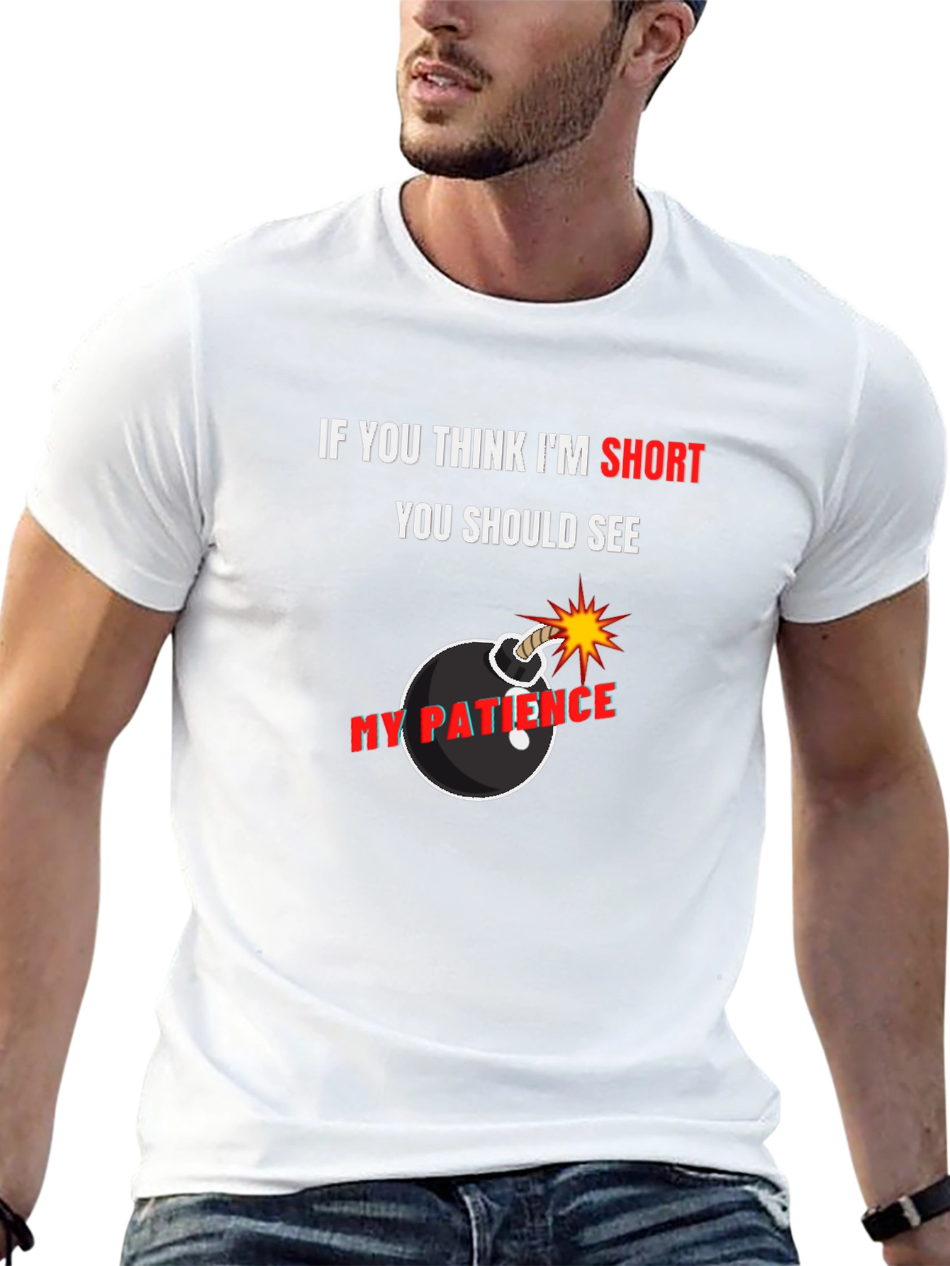 Short Patience Bomb Graphic Tee