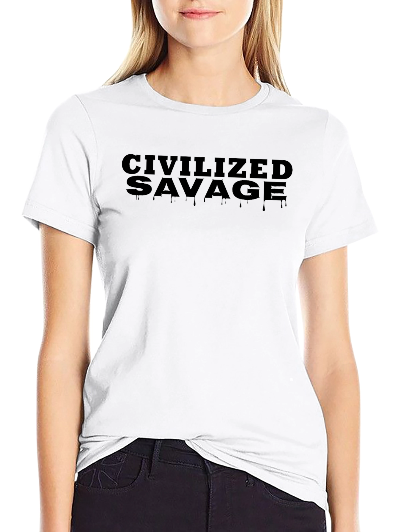 Civilized Savage Graphic Tee - Mens Black T-Shirt