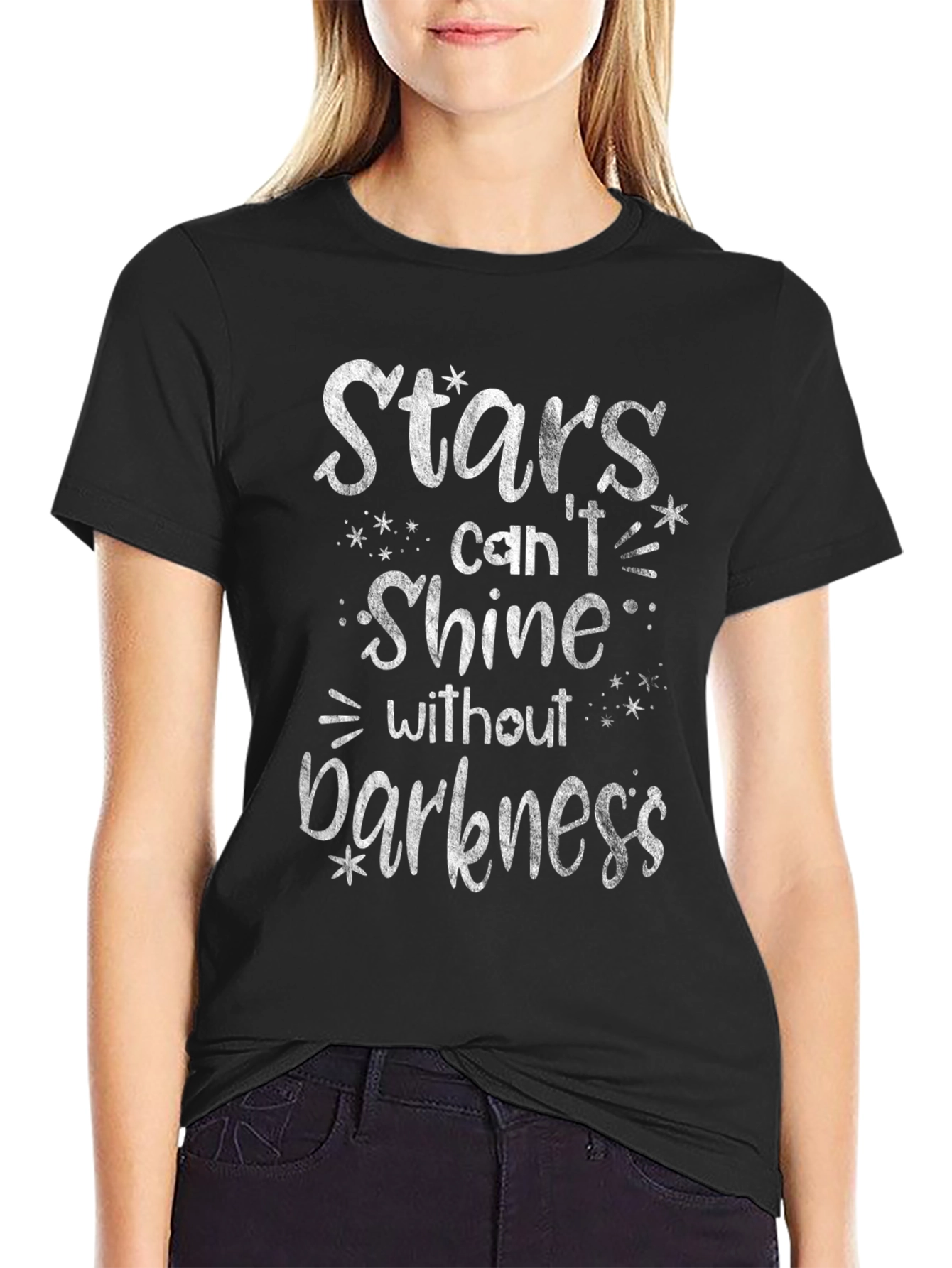 Stars Cant Shine in Darkness Graphic T-Shirt