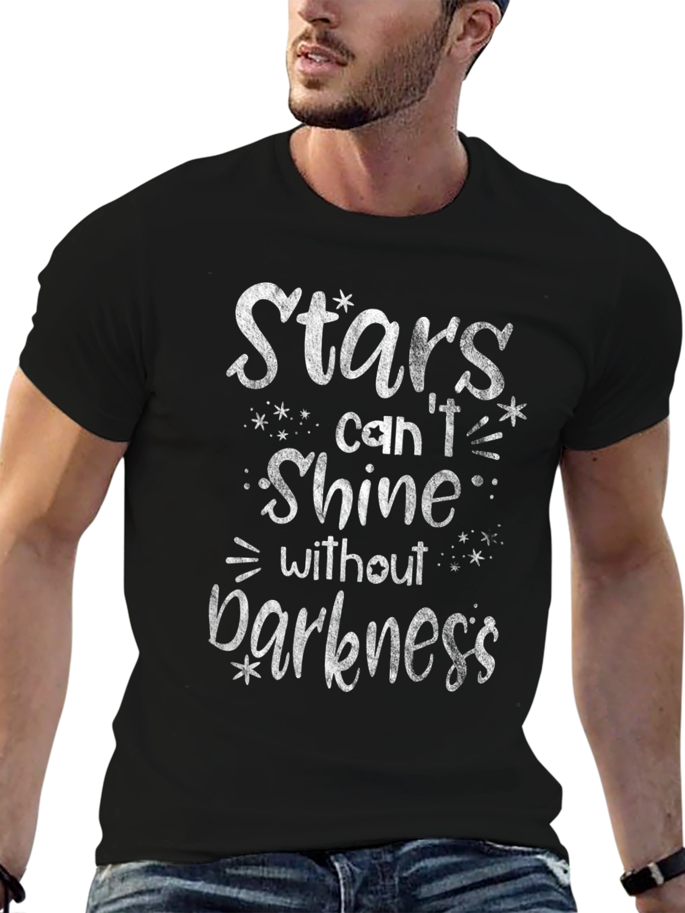 Stars Cant Shine in Darkness Graphic T-Shirt
