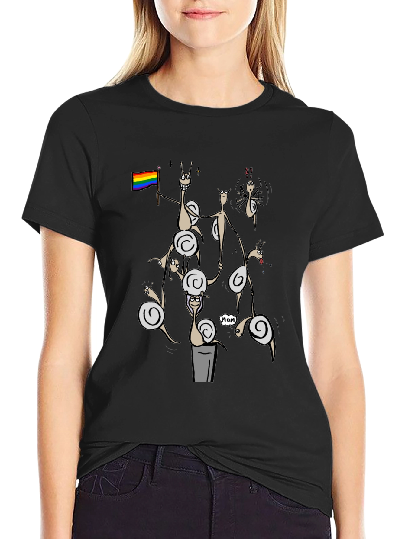Snail Pride T-Shirt - Black