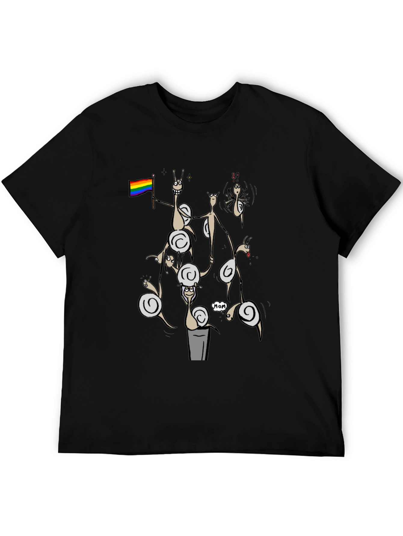 Snail Pride T-Shirt - Black