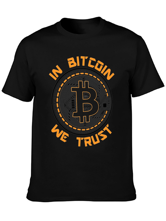 Bitcoin Graphic Tee - In Bitcoin We Trust Black T-Shirt