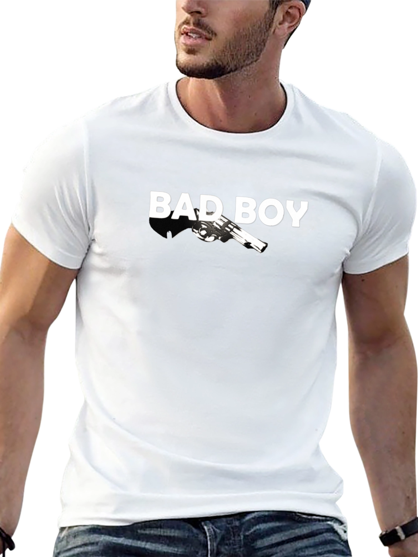 Bad Boy Graphic Print Black T-Shirt