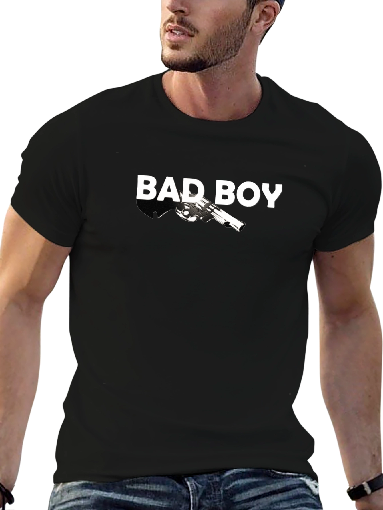 Bad Boy Graphic Print Black T-Shirt
