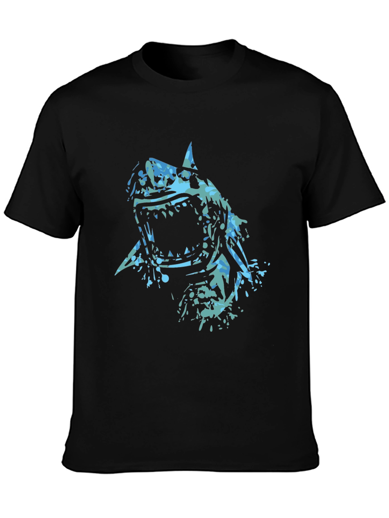 Shark Graphic Black Tee