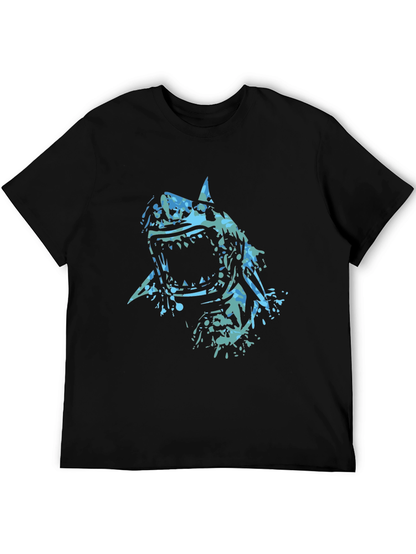 Shark Graphic Black Tee