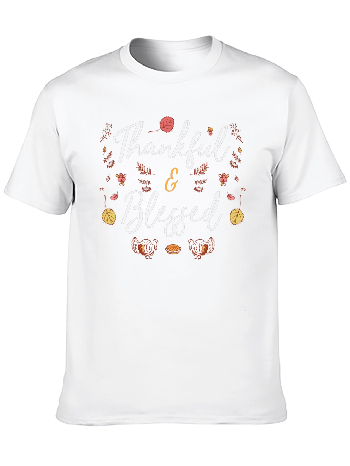 Thankful & Blessed Thanksgiving T-Shirt