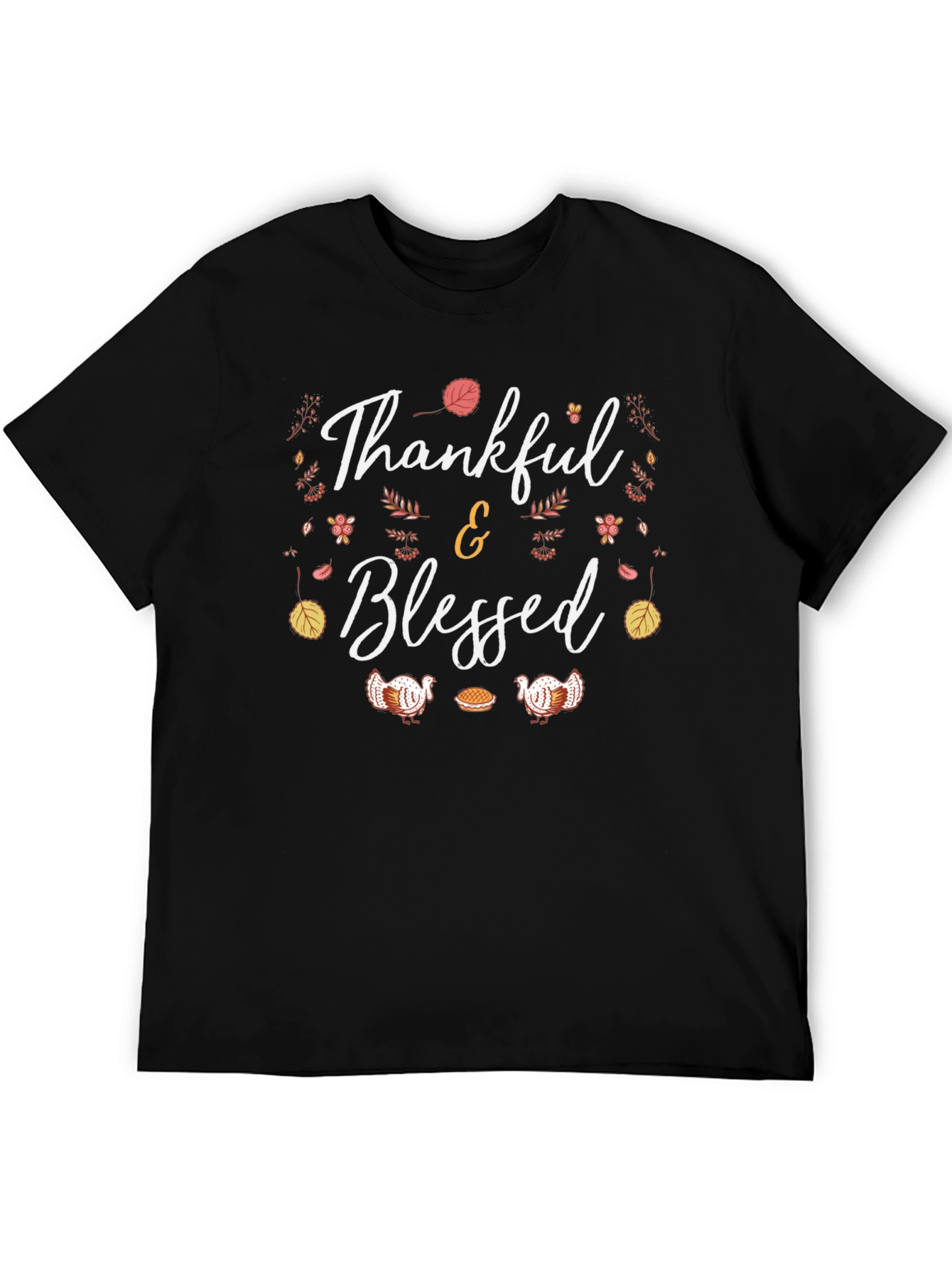 Thankful & Blessed Thanksgiving T-Shirt