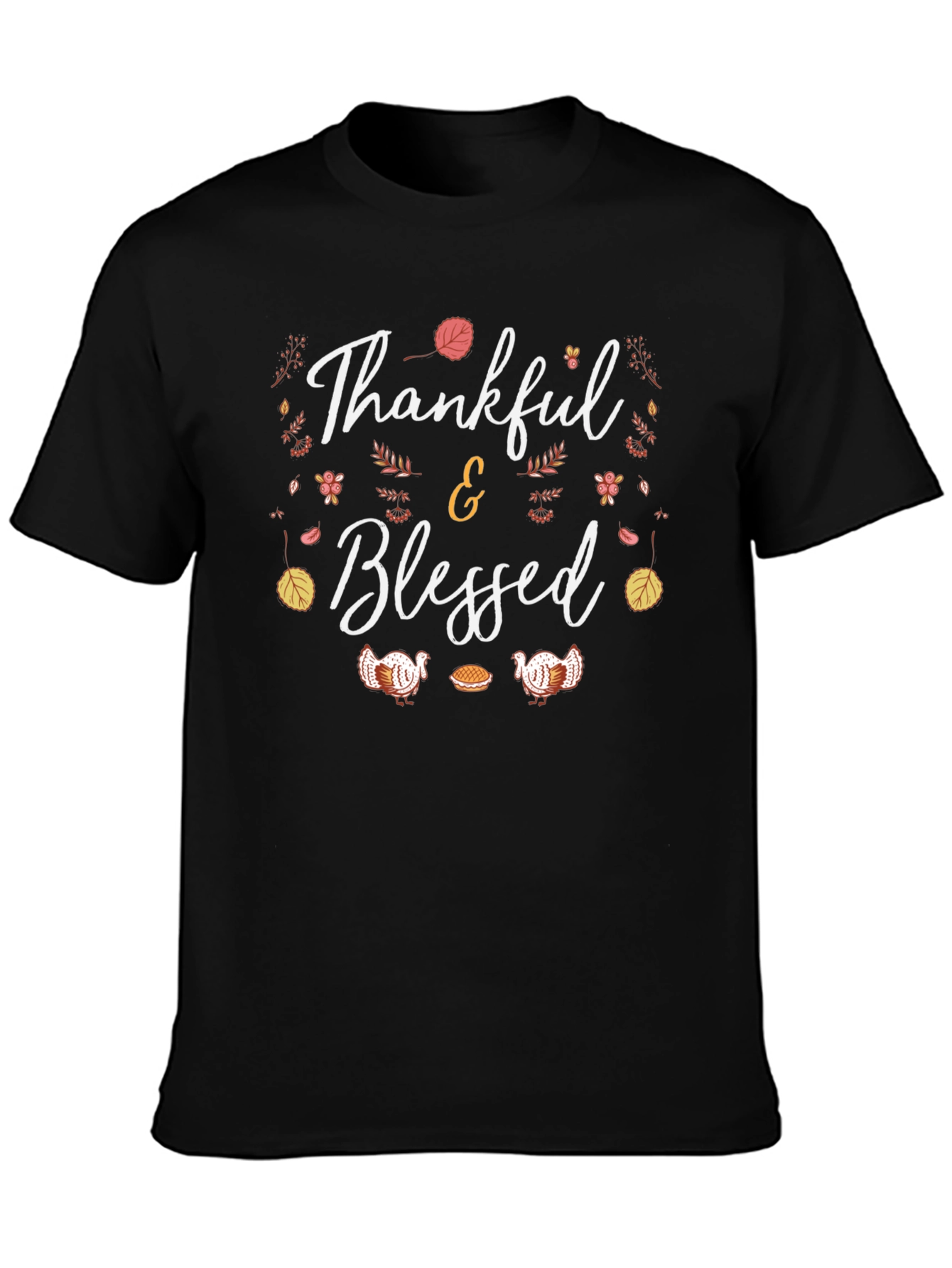 Thankful & Blessed Thanksgiving T-Shirt