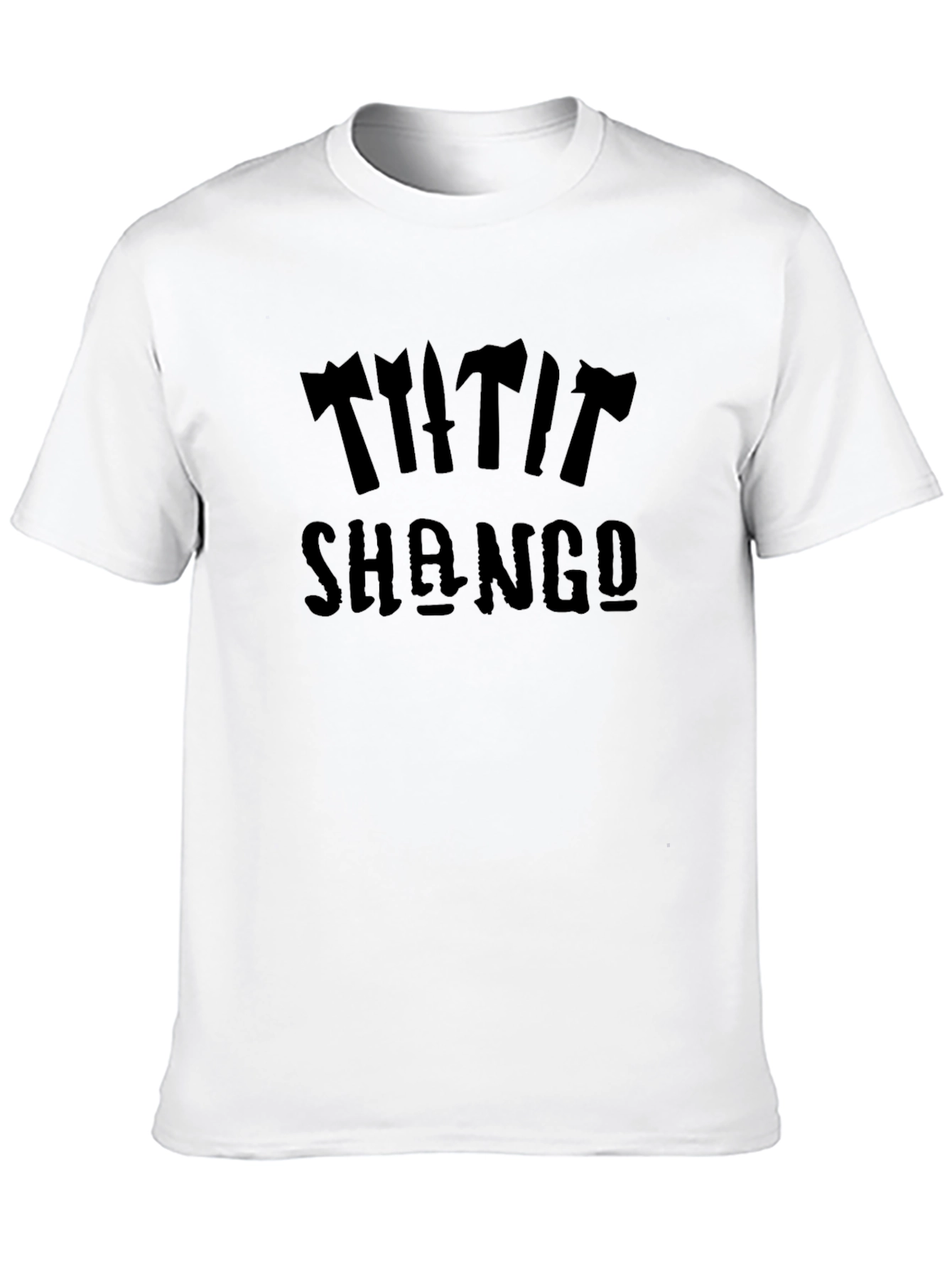 TITI SHANGO Black Graphic Tee