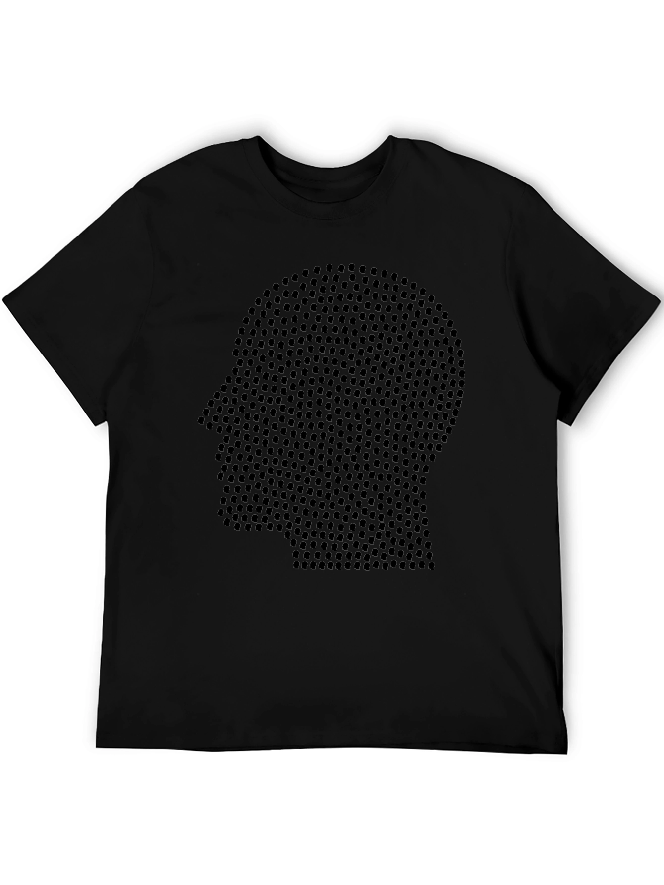 Abstract Head Graphic Tee - Modern Mens T-Shirt
