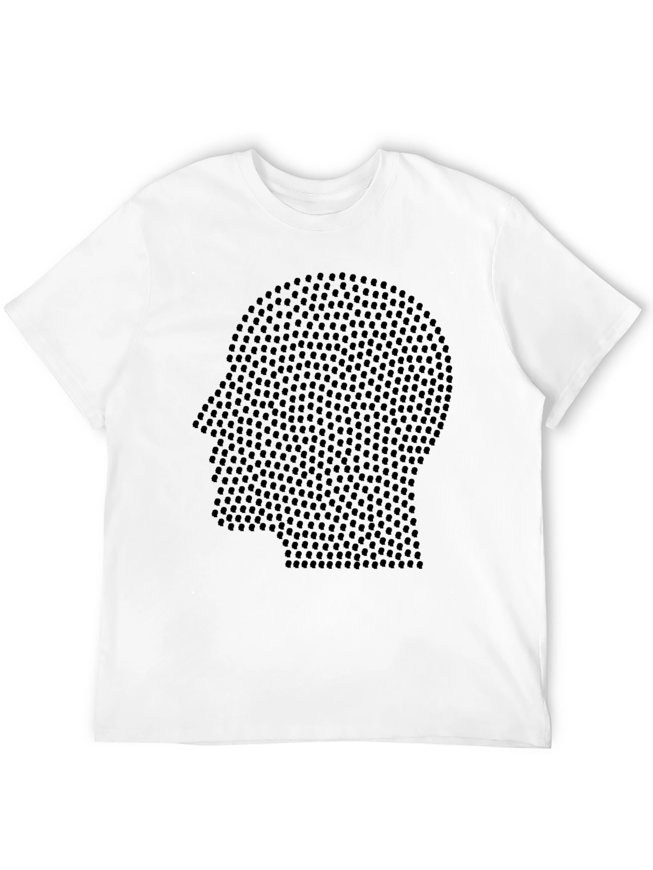 Abstract Head Graphic Tee - Modern Mens T-Shirt