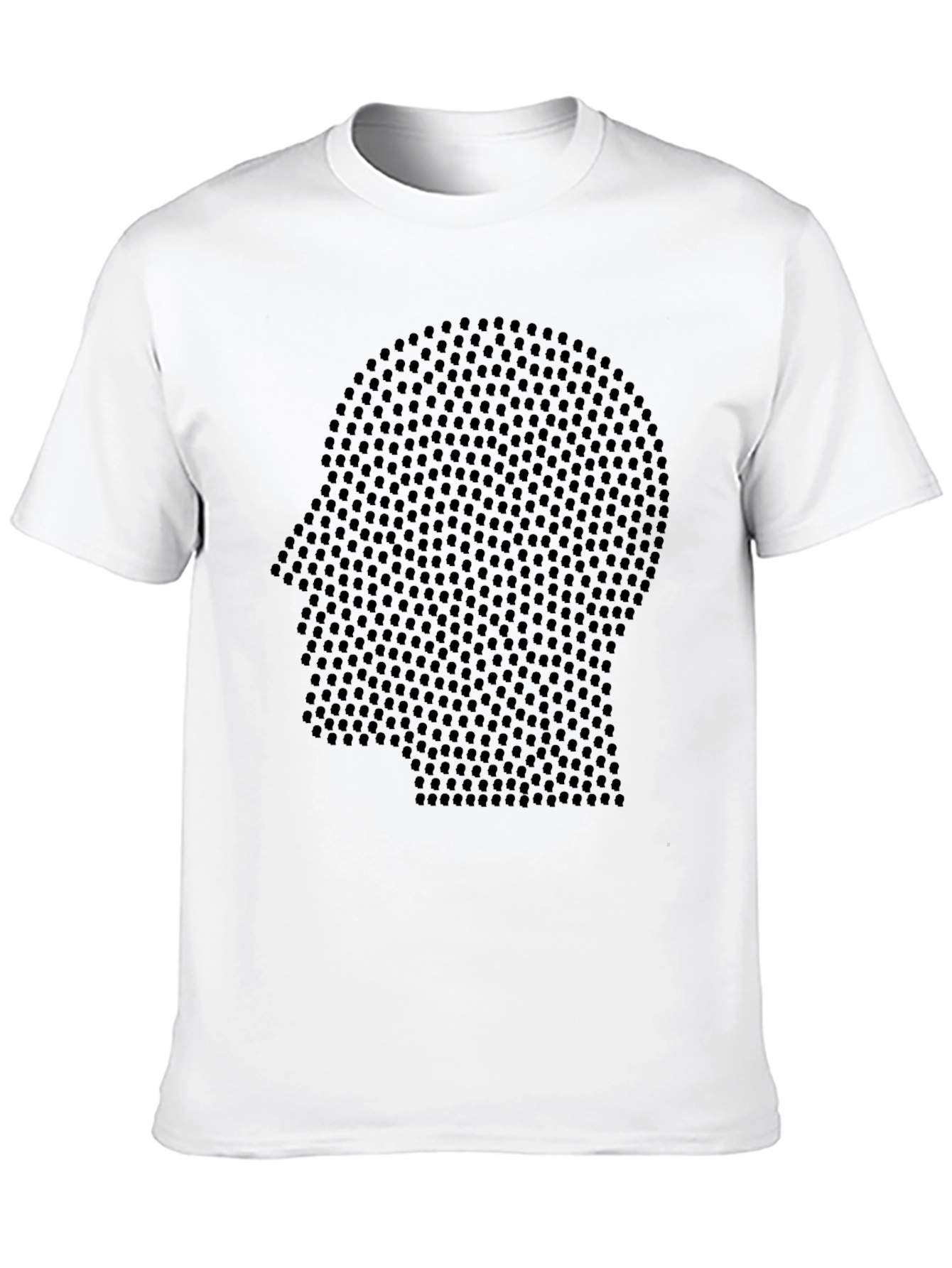 Abstract Head Graphic Tee - Modern Mens T-Shirt