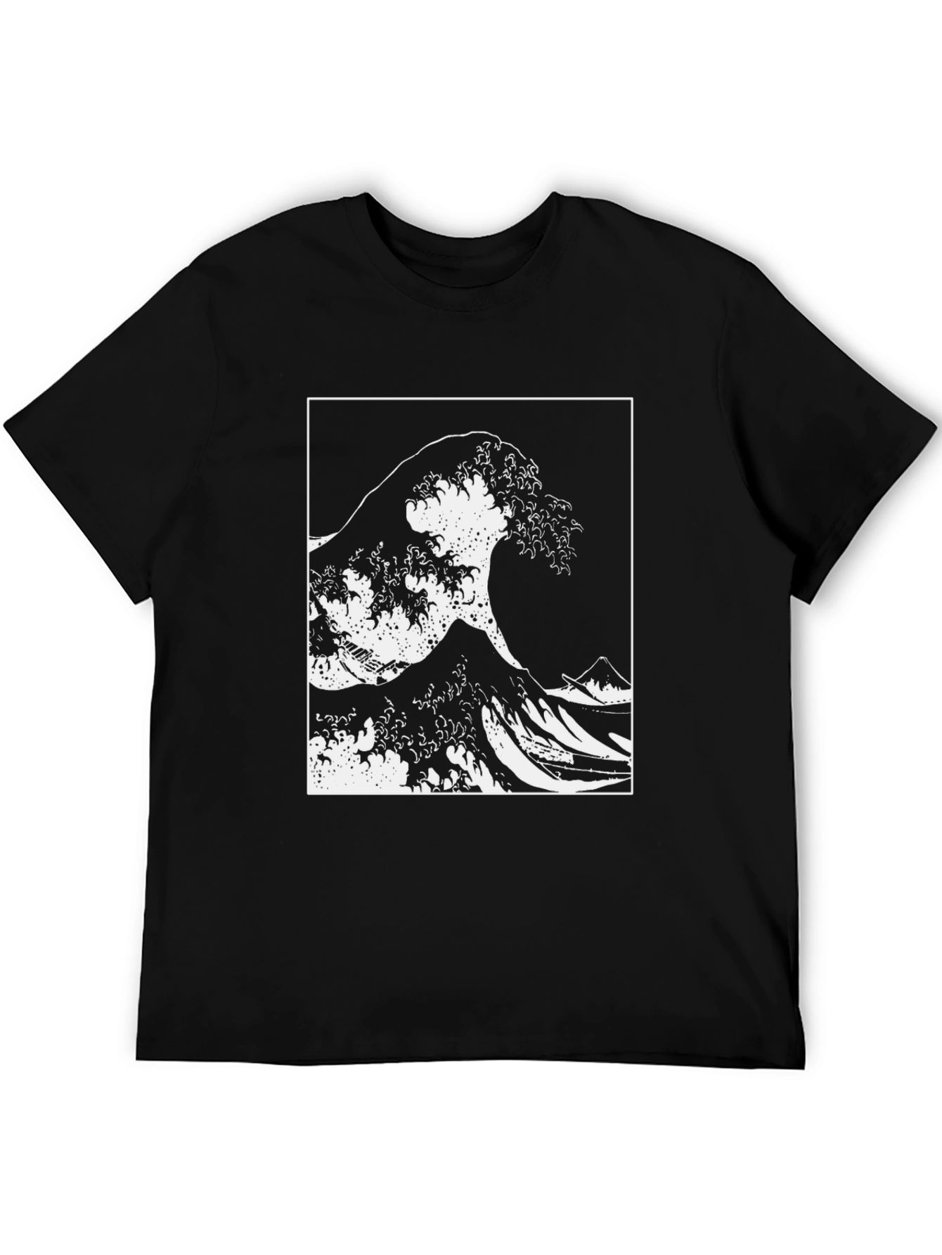 The Great Wave Tee - Black Graphic T-Shirt