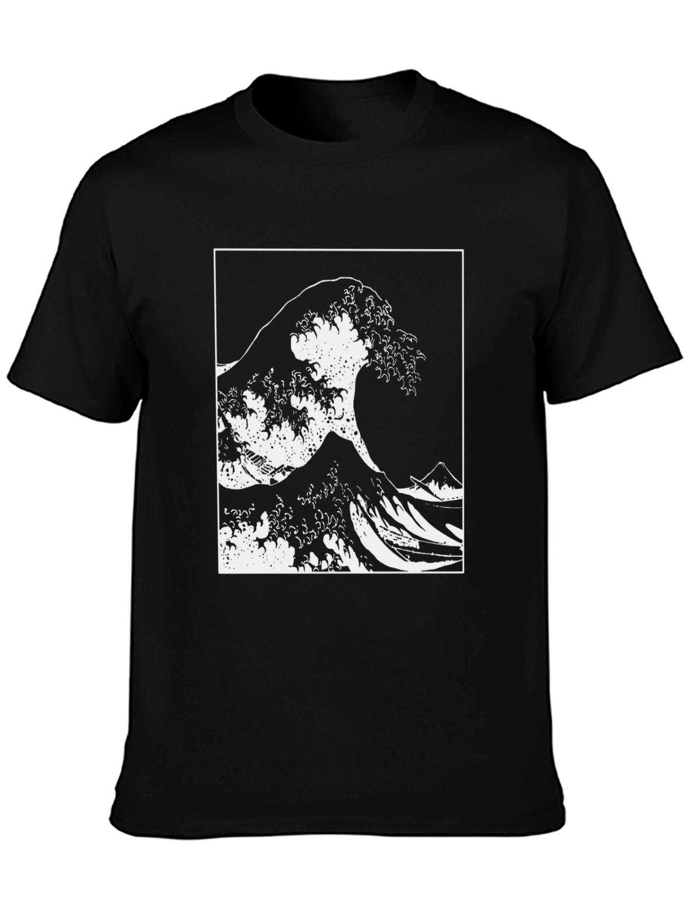 The Great Wave Tee - Black Graphic T-Shirt