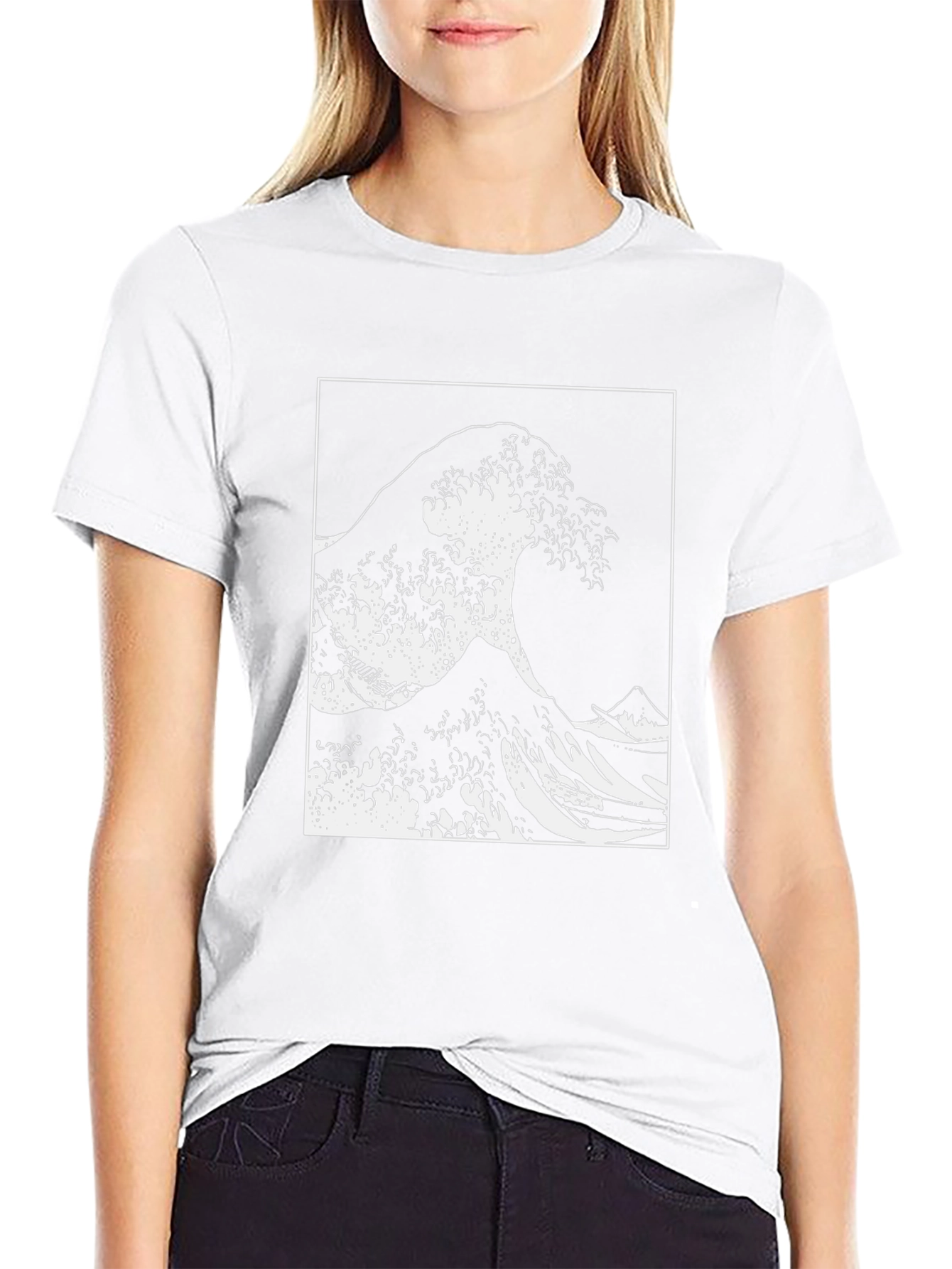 The Great Wave Tee - Black Graphic T-Shirt