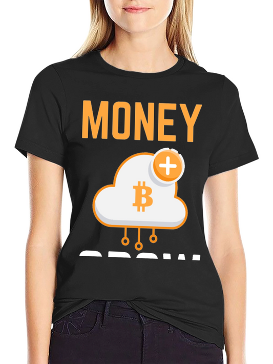 Bitcoin Cloud Money Grow T-Shirt