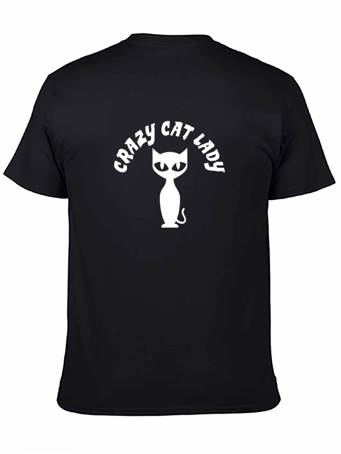 Crazy Cat Lady T-Shirt - Black Cat Lover Tee