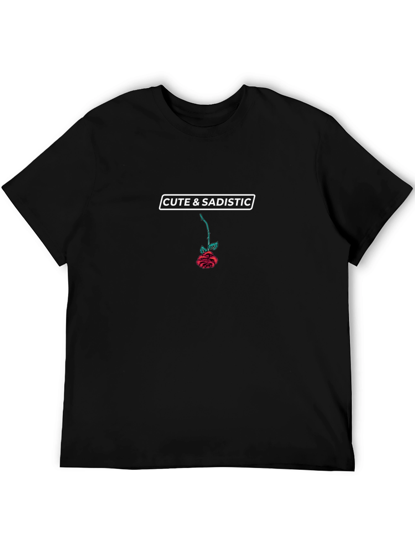 Cute & Sadistic Rose Graphic T-Shirt