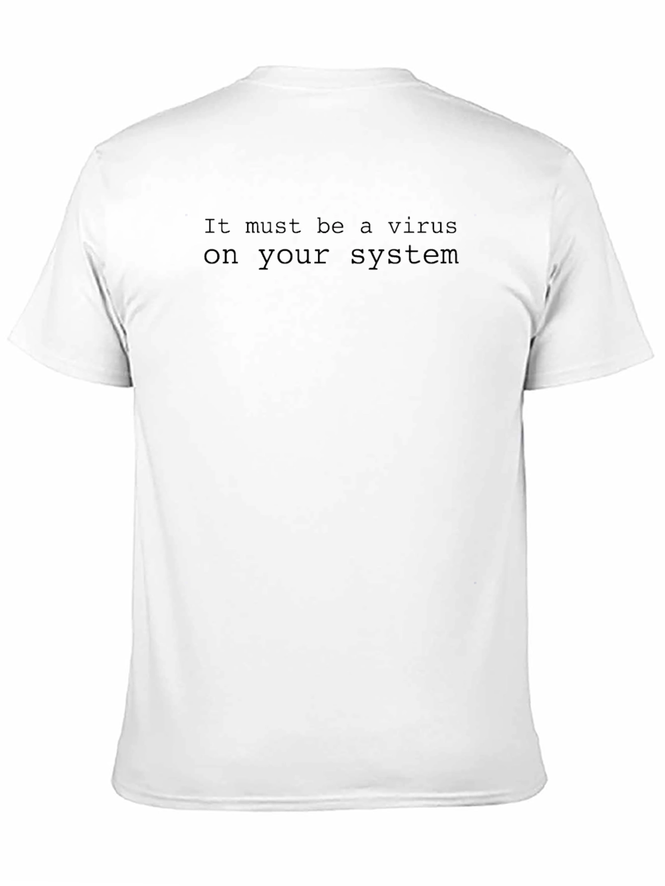 Virus on Your System Black T-Shirt