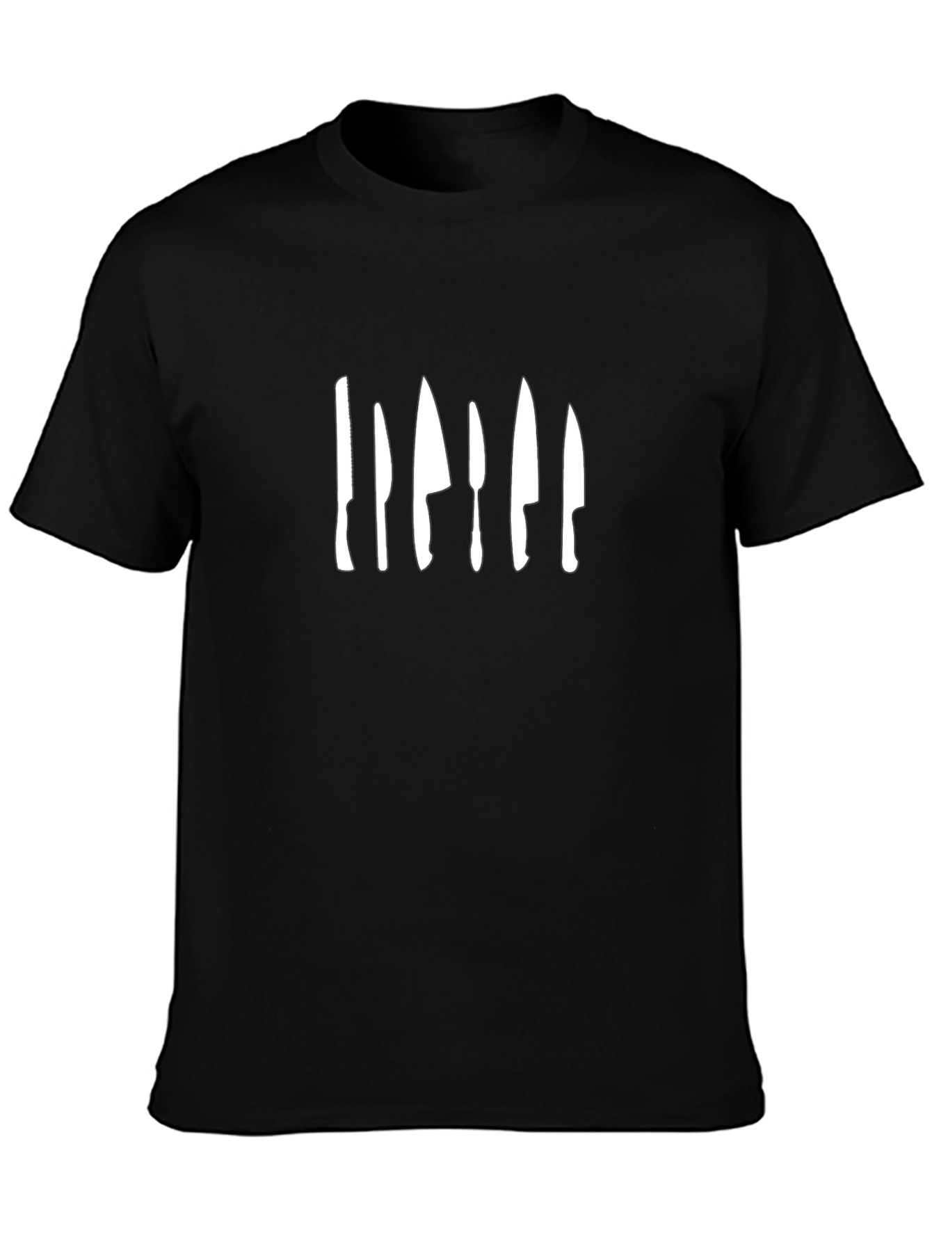 Chefs Knife Set Graphic T-Shirt - Black
