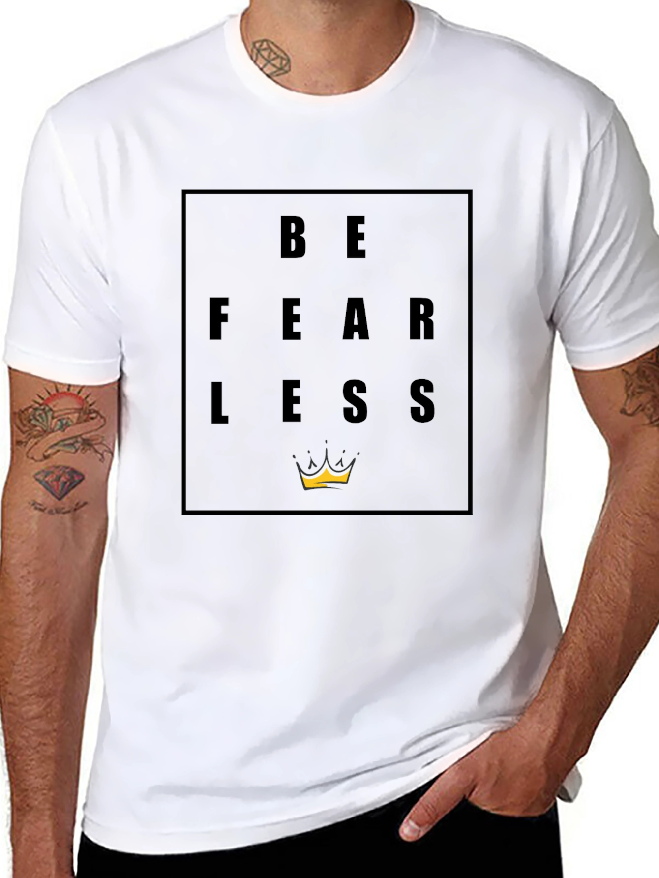 Be Fearless Graphic T-Shirt - Black