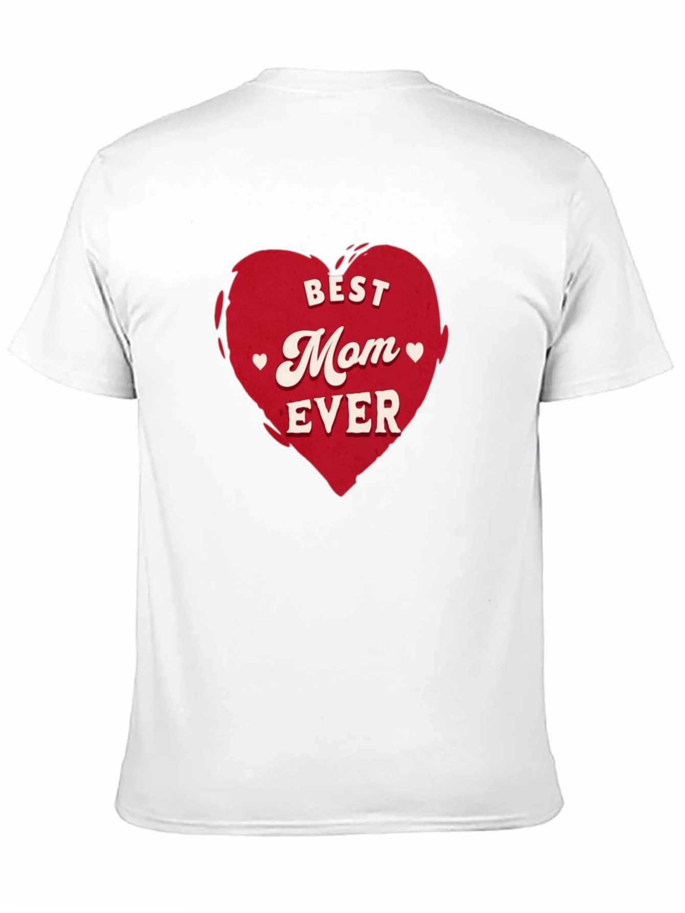 Best Mom Ever Heart Graphic Tee - Black