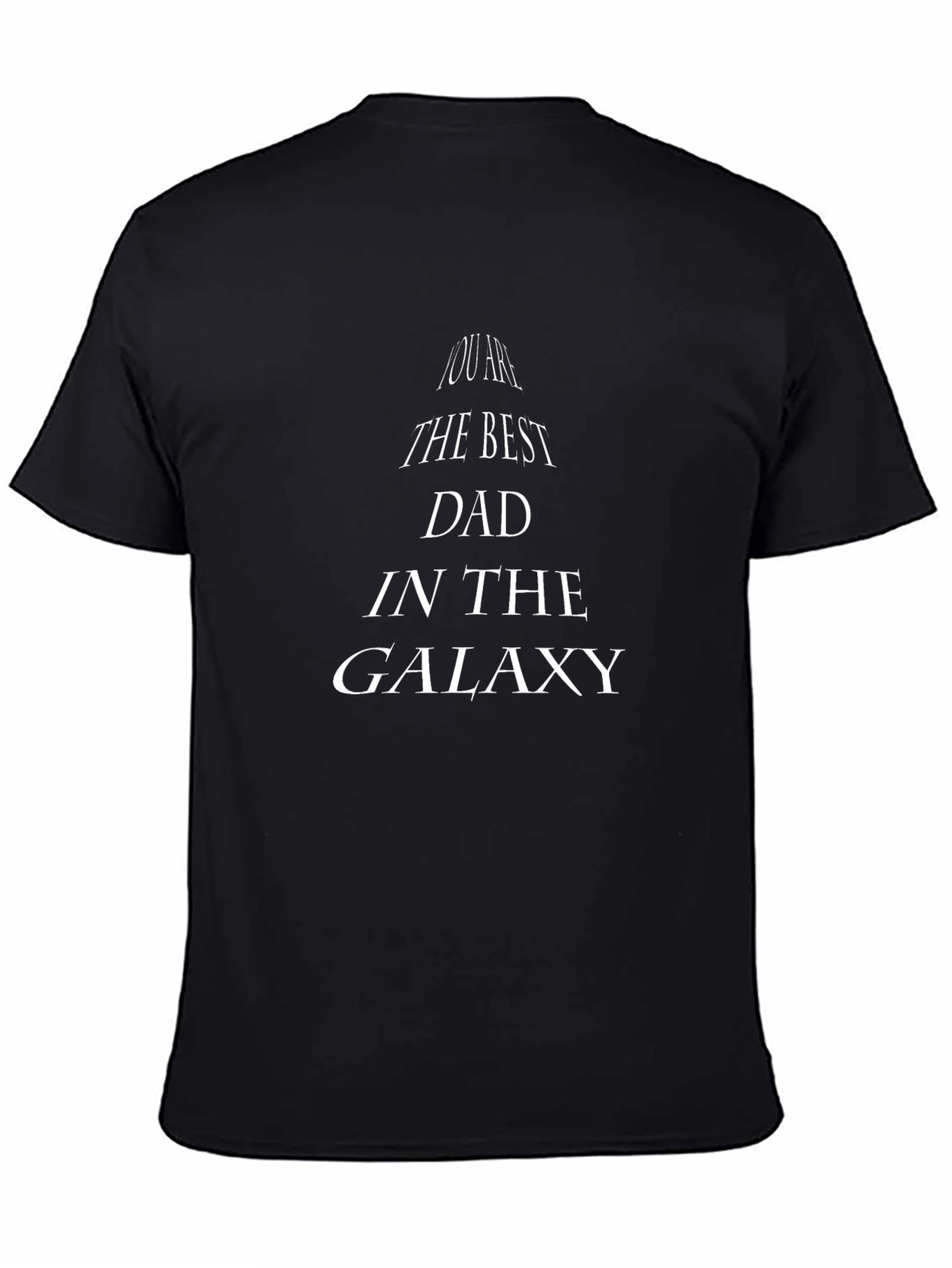 Best Dad in the Galaxy Black T-Shirt