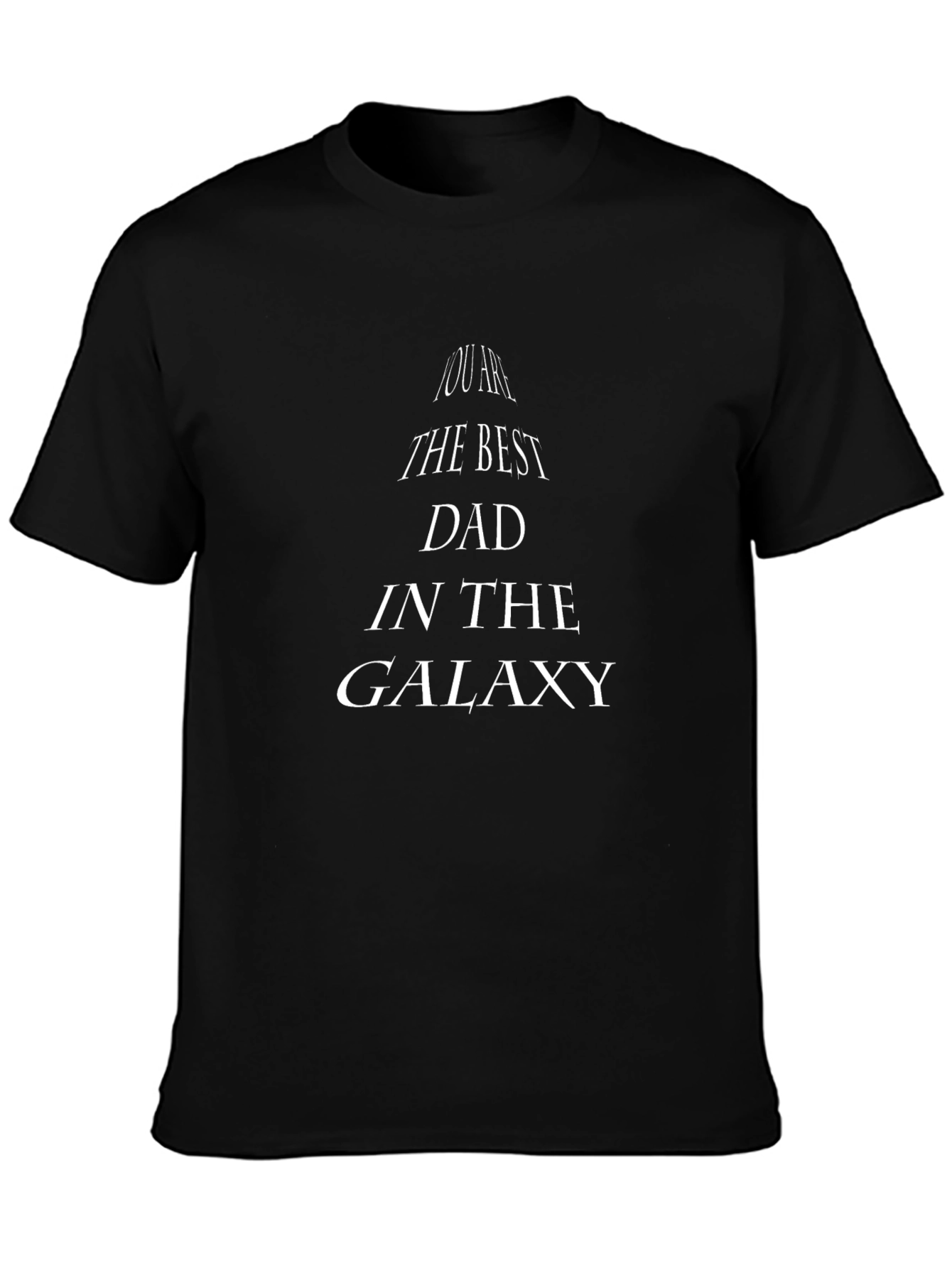 Best Dad in the Galaxy Black T-Shirt