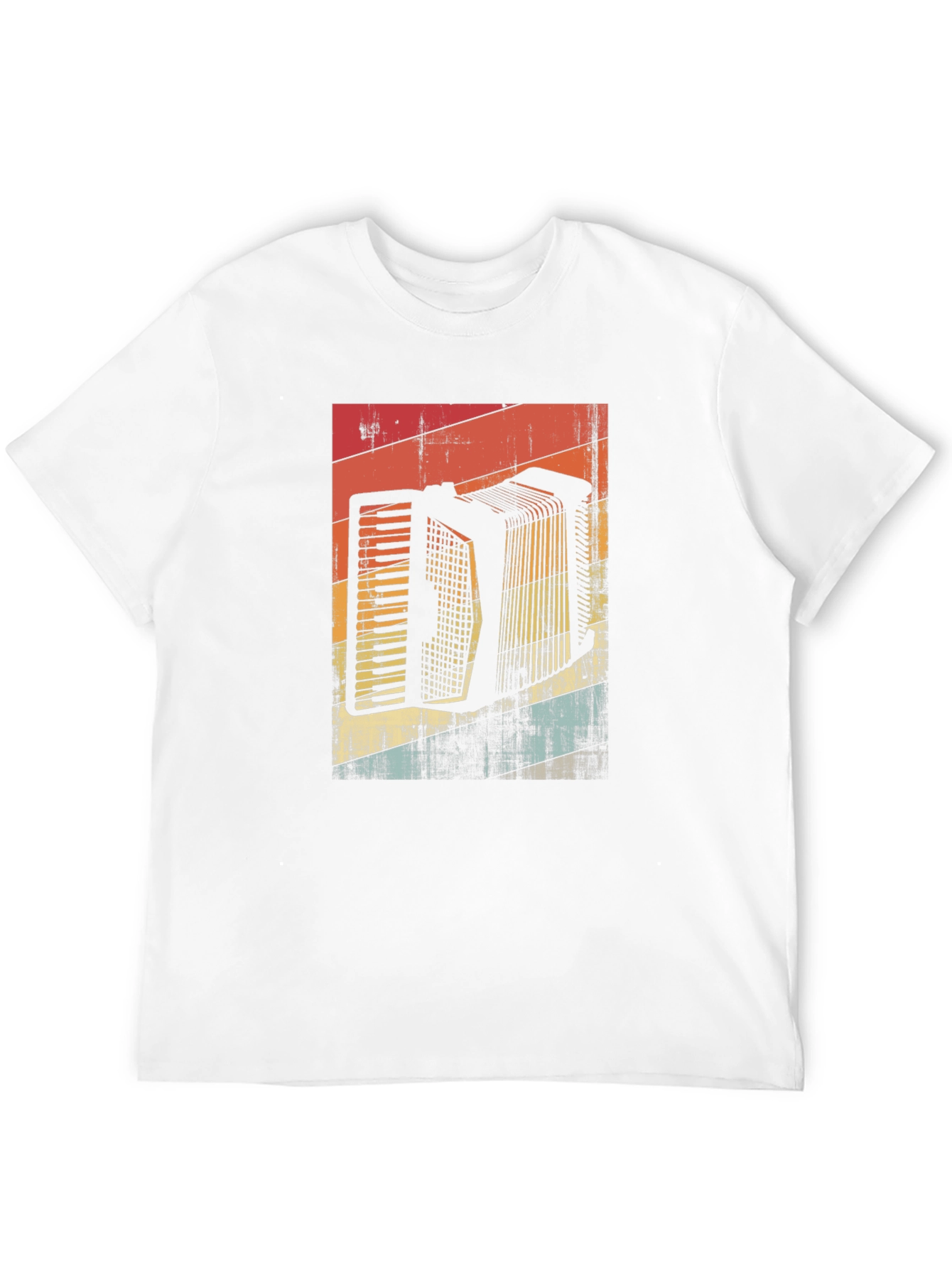 Retro Accordion Graphic Tee - Black