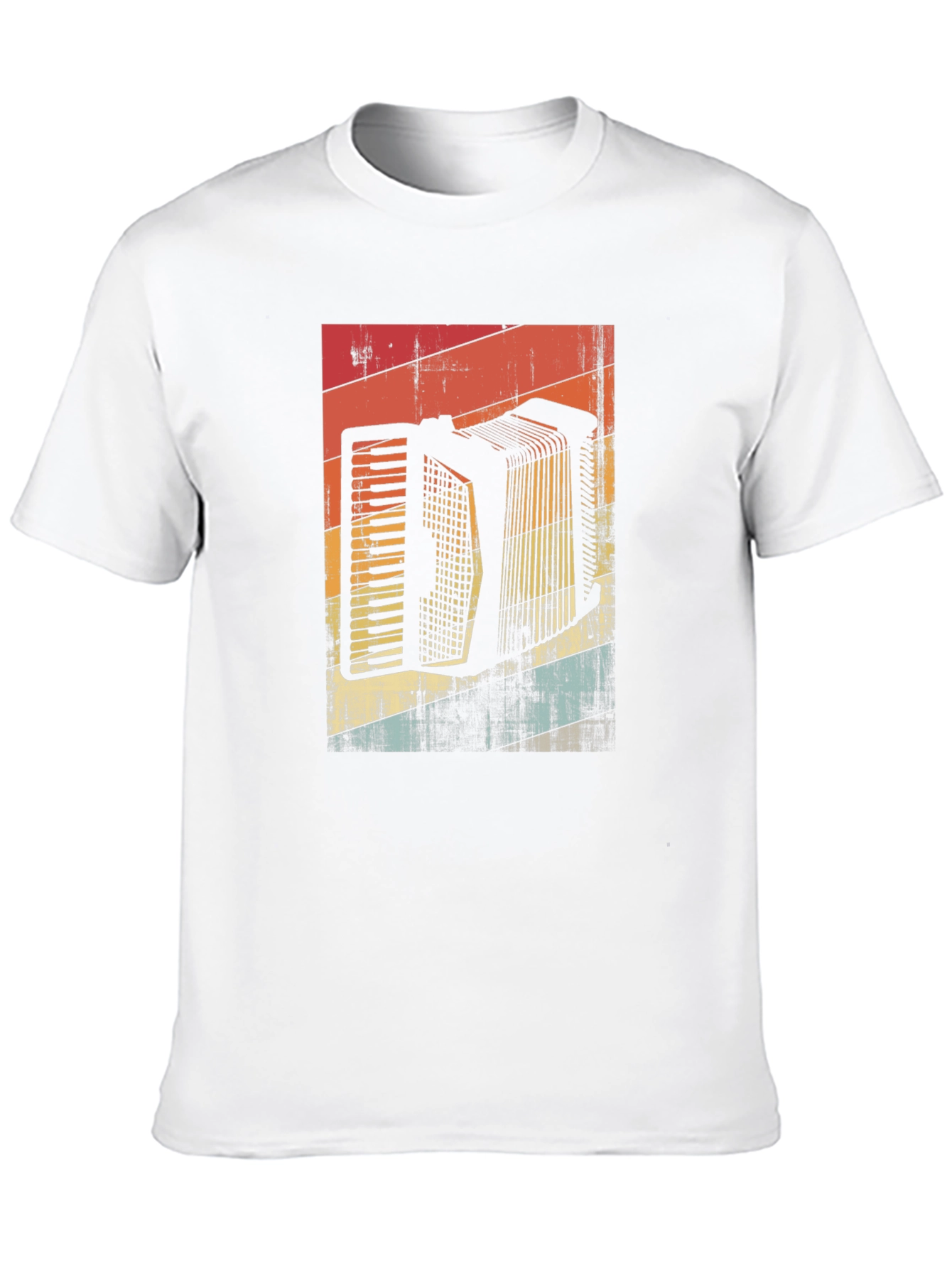 Retro Accordion Graphic Tee - Black