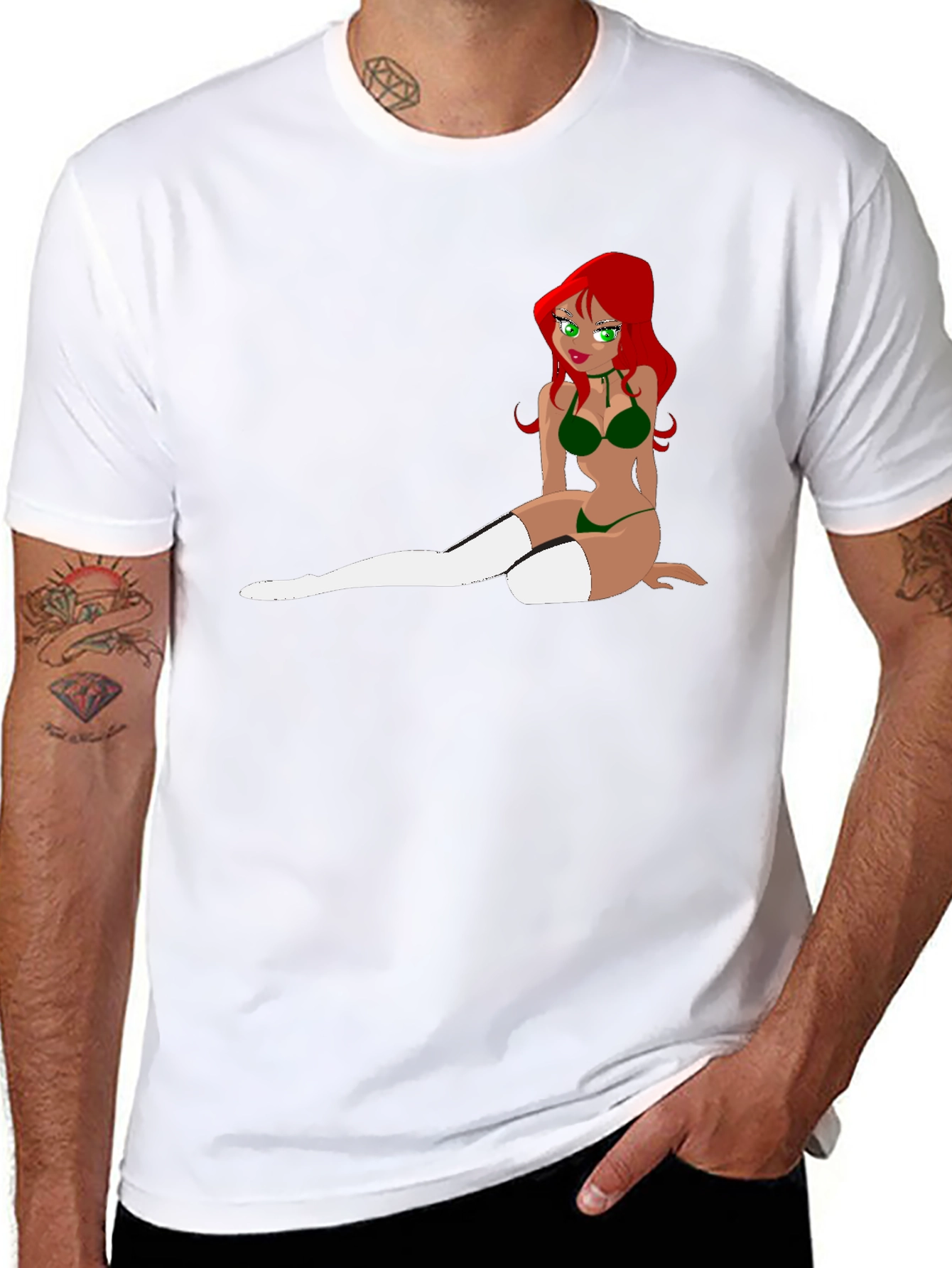 Cartoon Girl T-Shirt - Unique Graphic Tee
