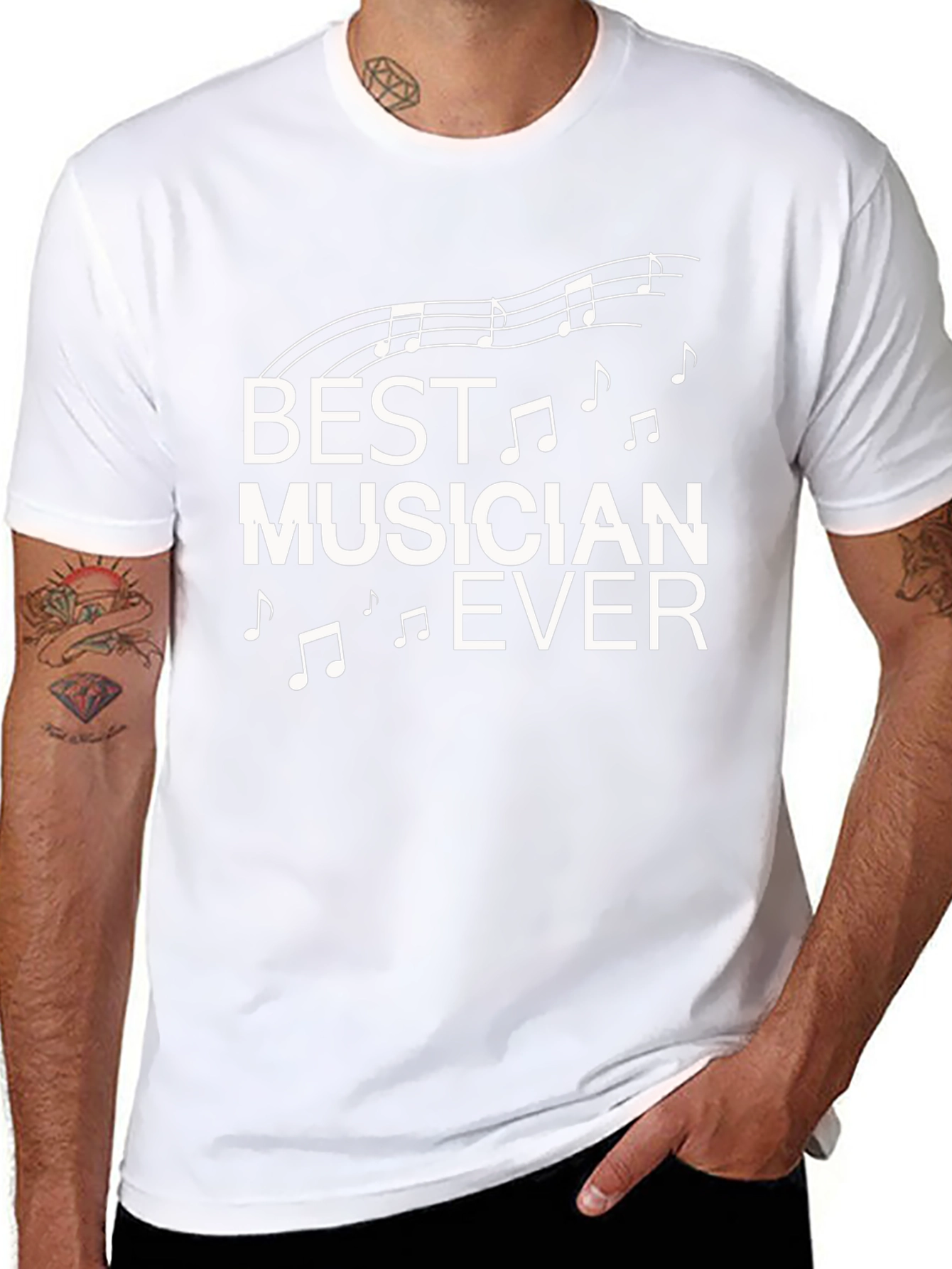 Best Musician Ever Graphic Tee Shirt
