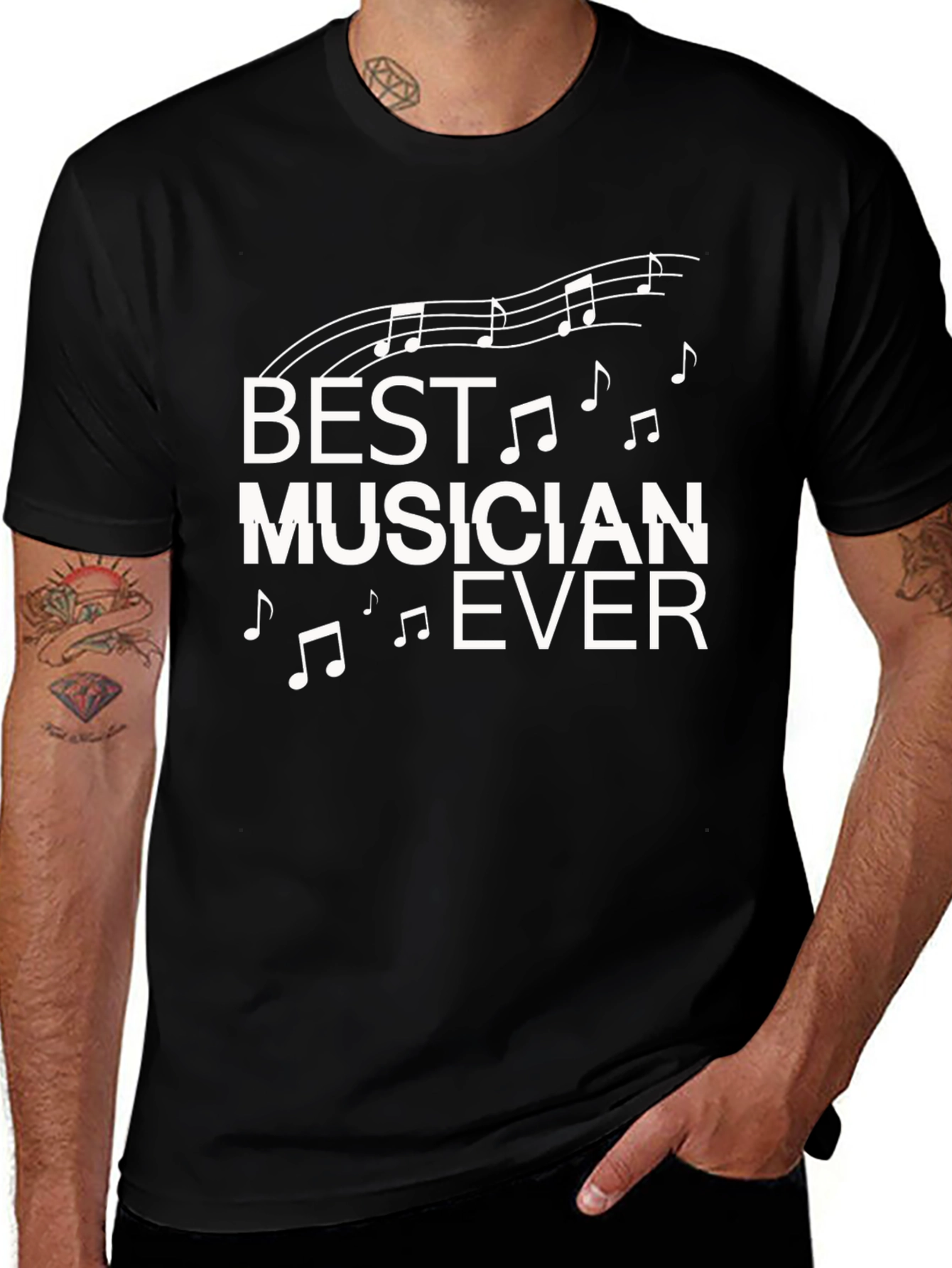 Best Musician Ever Graphic Tee Shirt