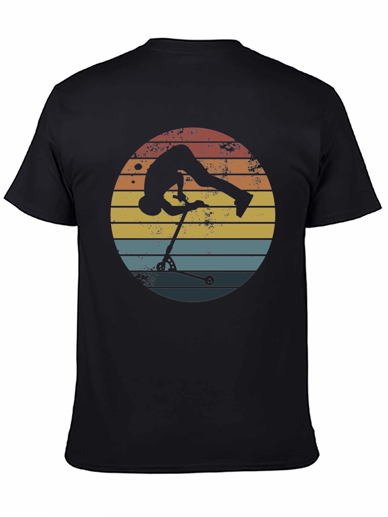 Retro Scooter Stunt T-Shirt - Cool Rider Tee