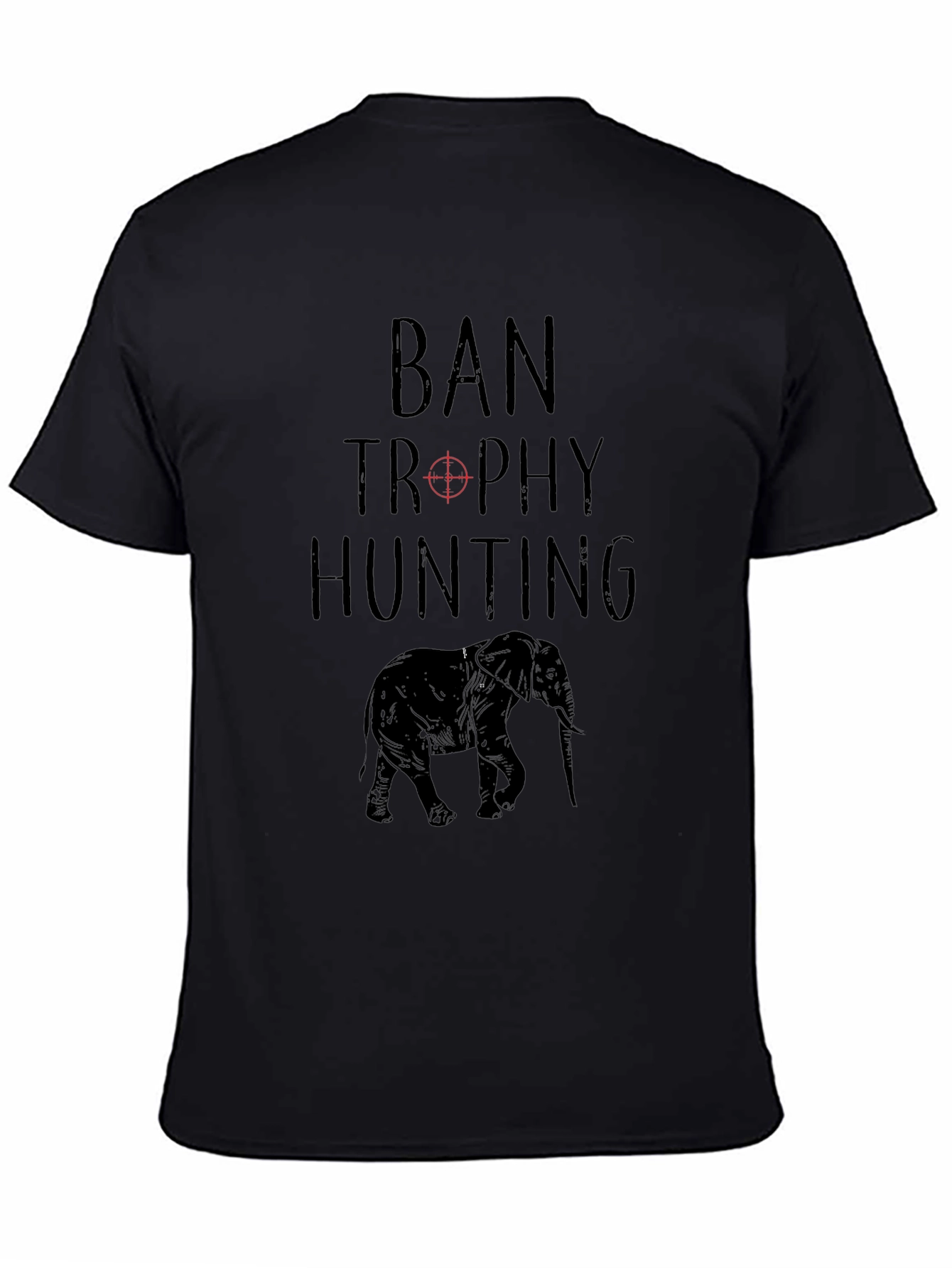 Ban Trophy Hunting T-Shirt - Elephant Conservation Tee